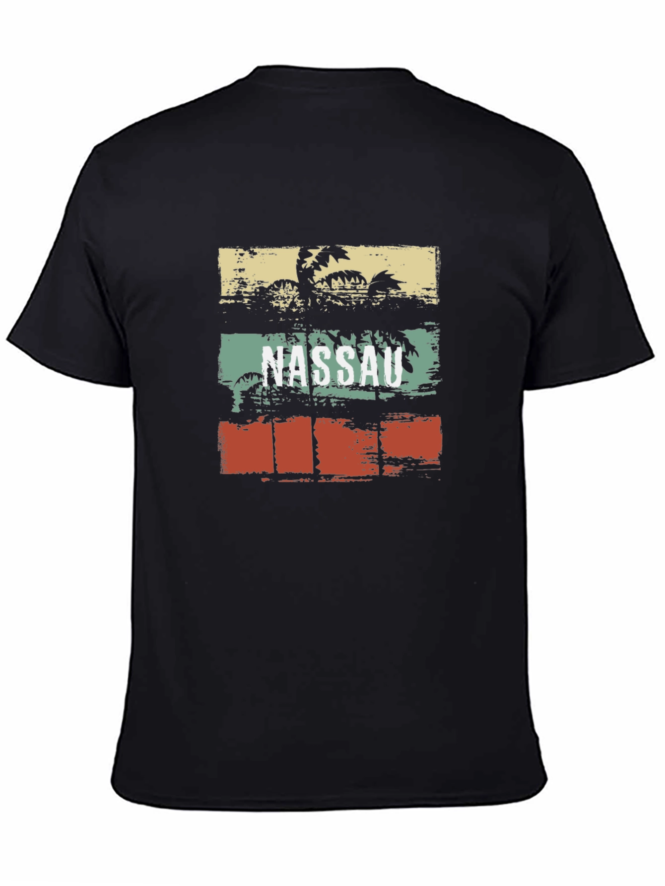 Nassau Palm Tree Retro T-Shirt | Island Vibes