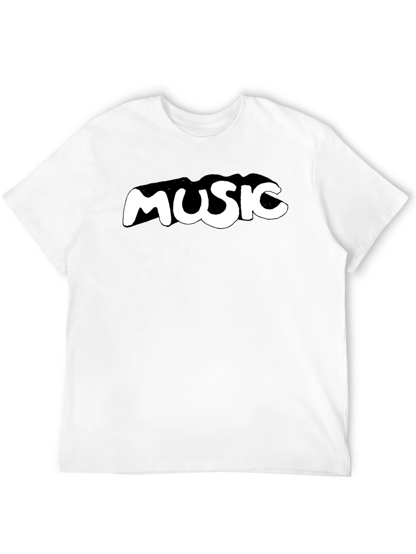 Music Galaxy Mens Black Graphic T-Shirt