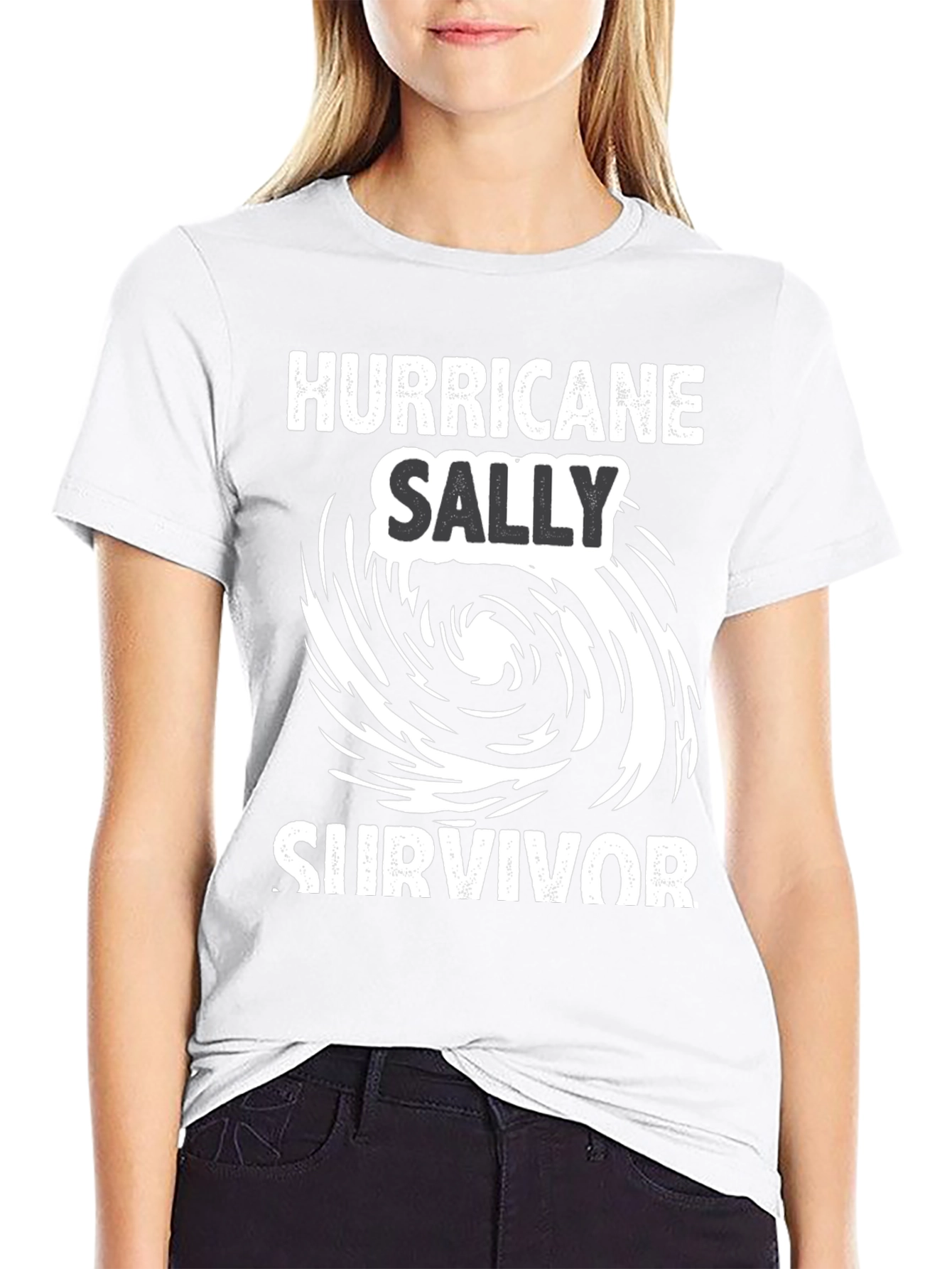 Hurricane Sally Survivor Black T-Shirt