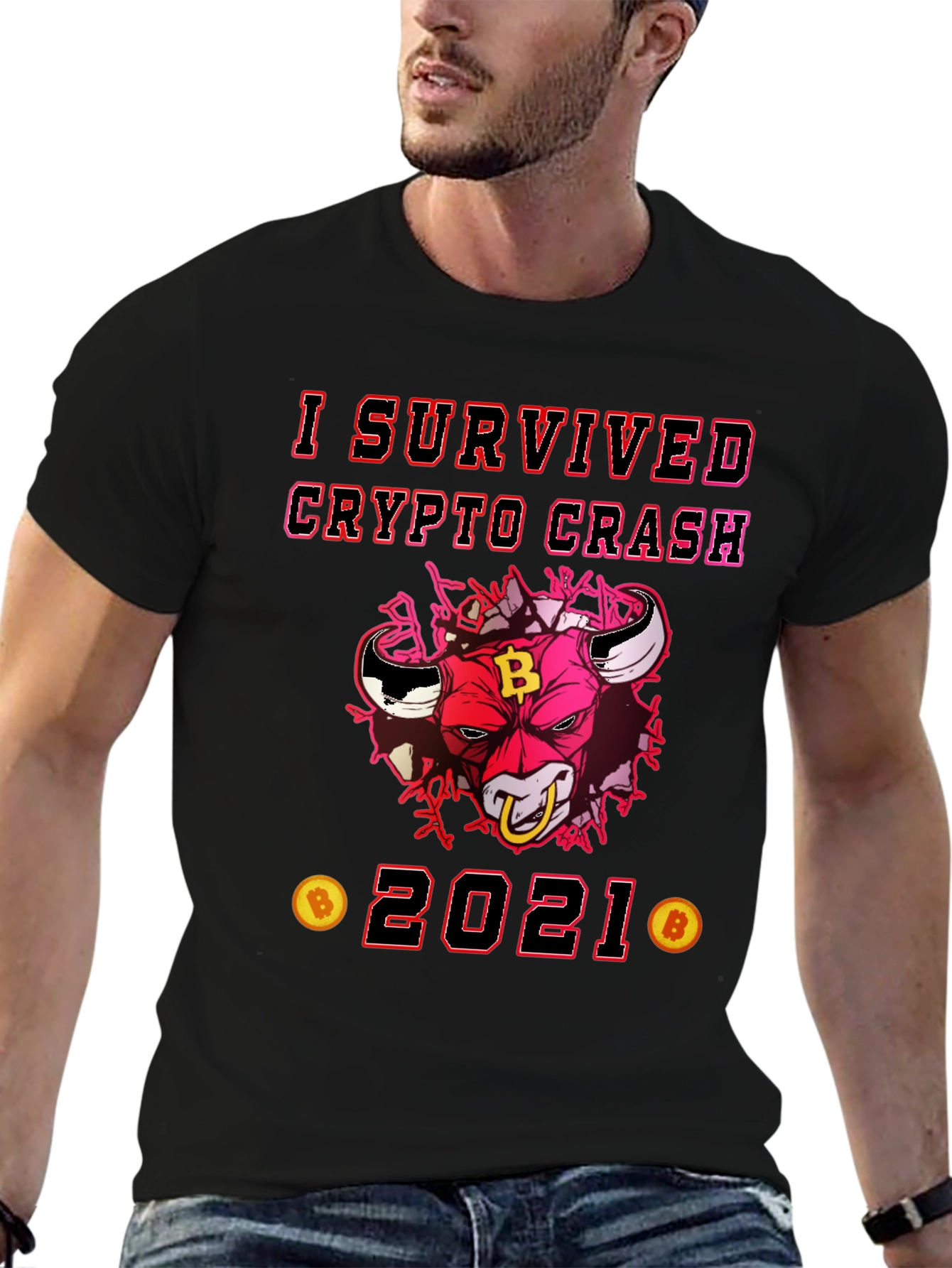 Crypto Crash Survivor 2021 Graphic Tee