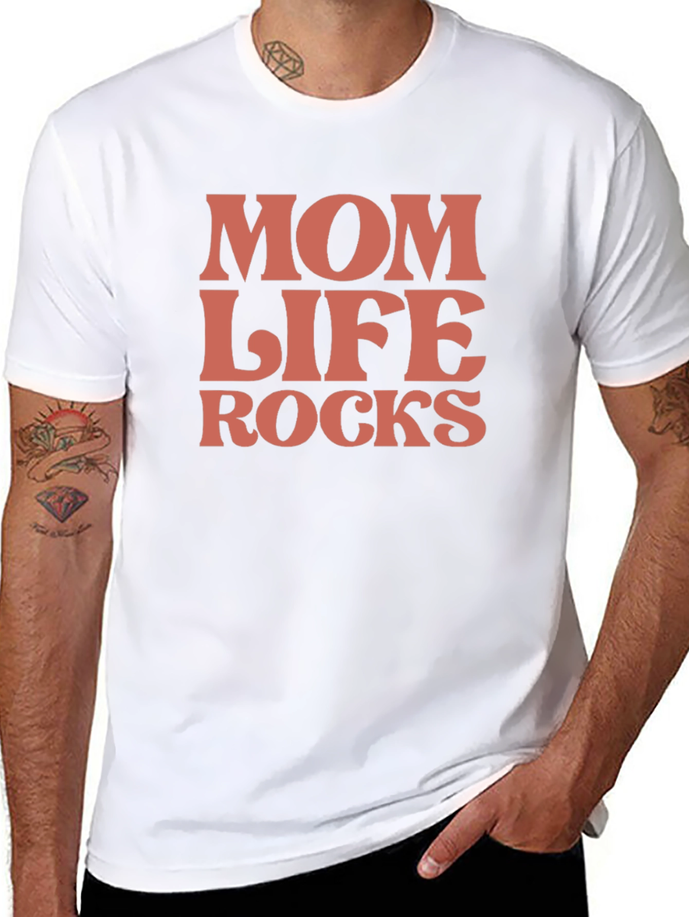 Mom Life Rocks Graphic Tee - Stylish Comfort