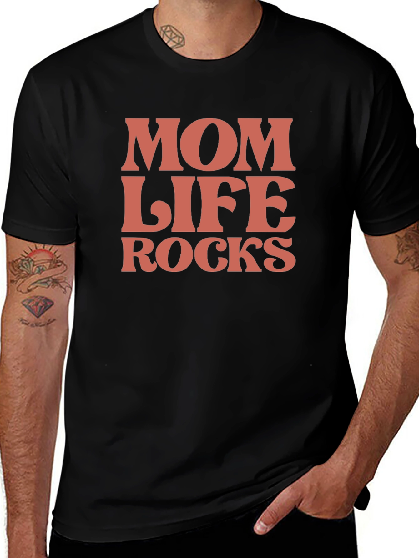 Mom Life Rocks Graphic Tee - Stylish Comfort