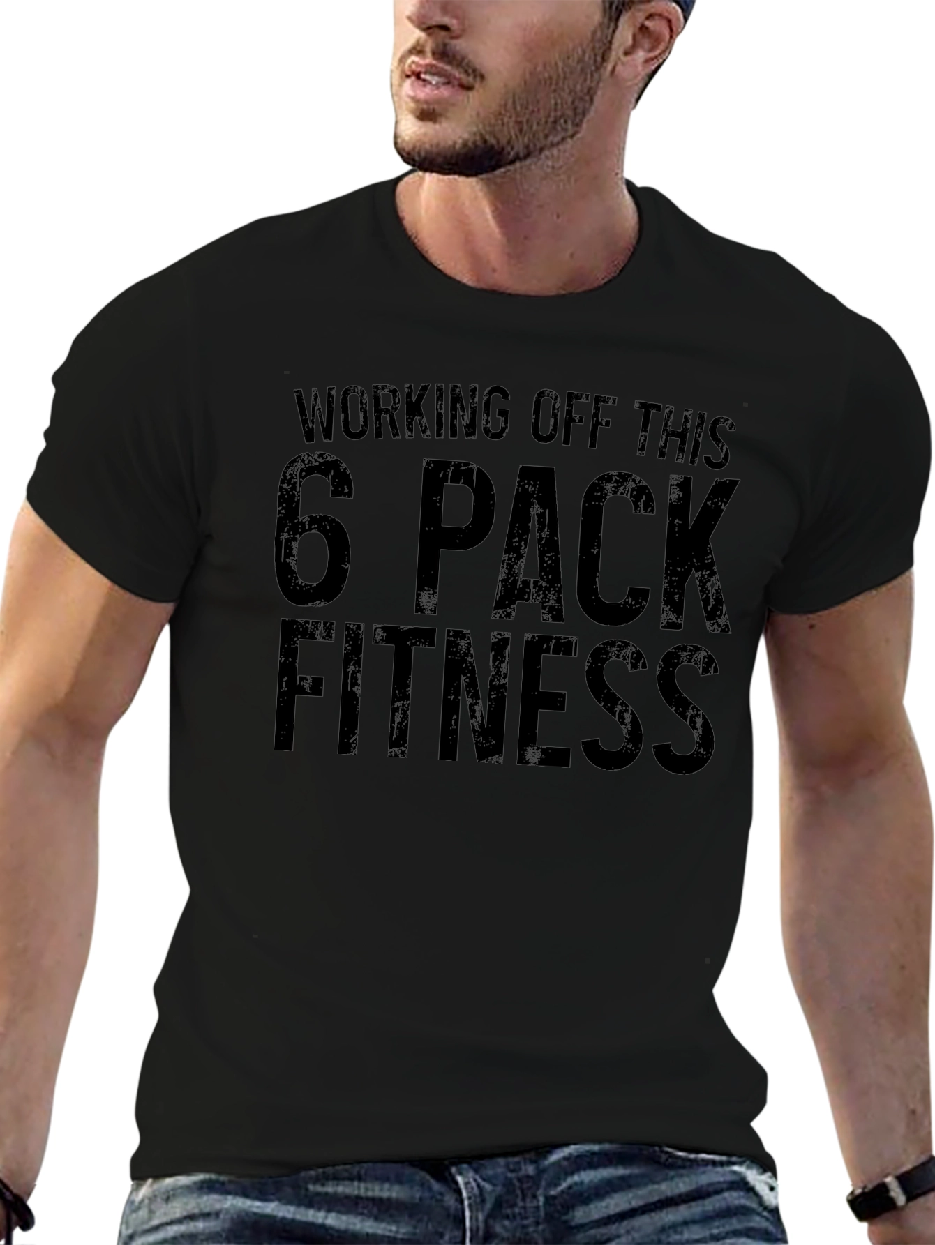 Working Off This 6 Pack Fitness T-Shirt