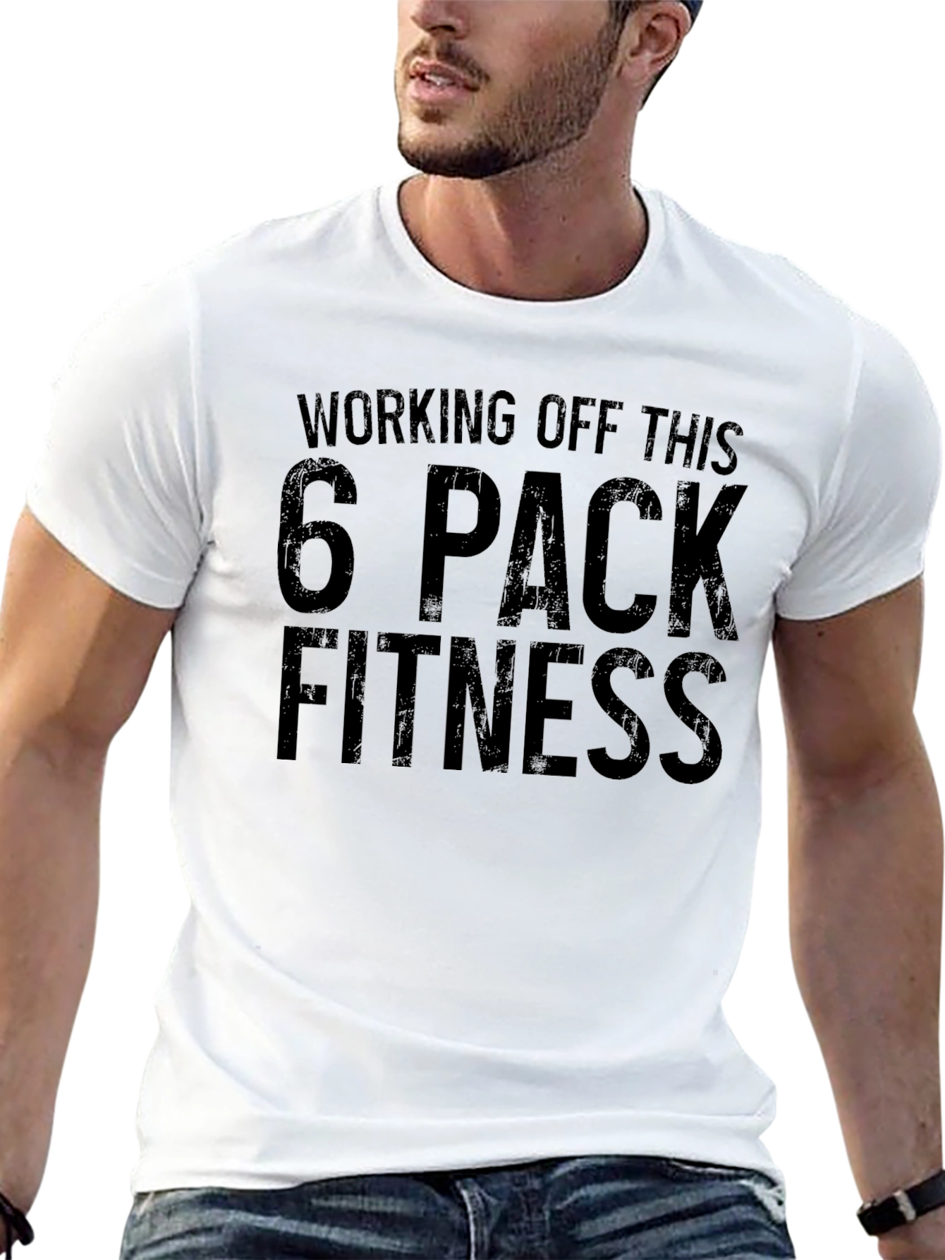 Working Off This 6 Pack Fitness T-Shirt