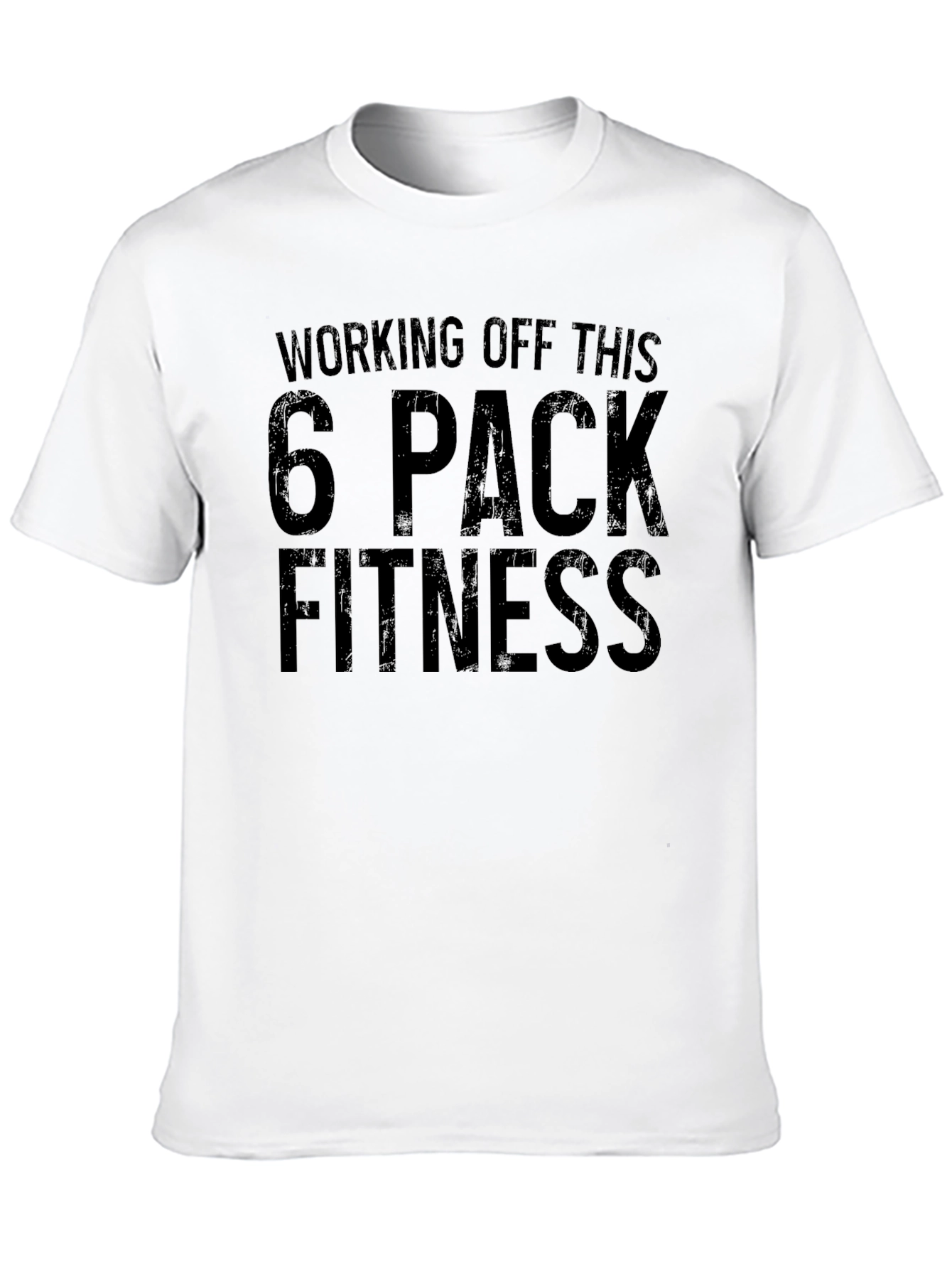 Working Off This 6 Pack Fitness T-Shirt