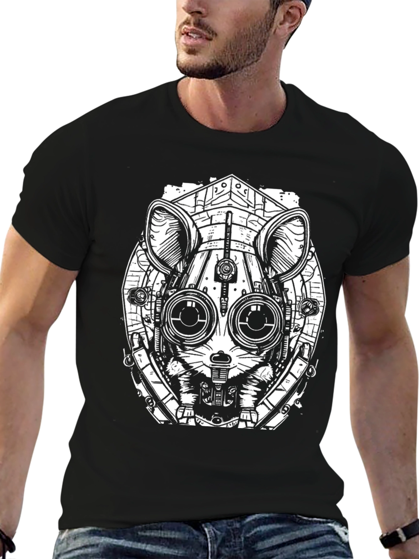 Steampunk Rat Graphic T-Shirt