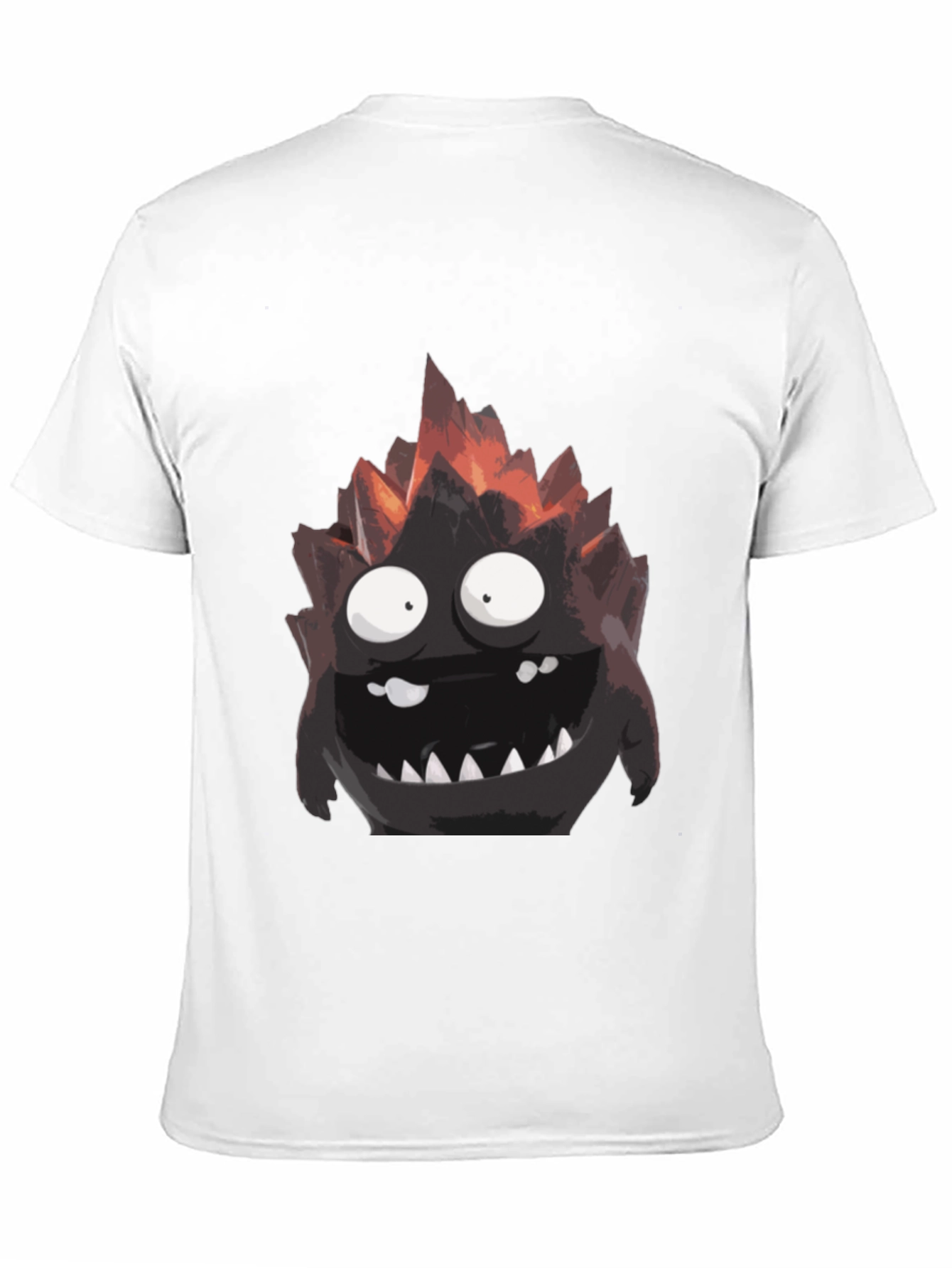 Monster Graphic Tee - Black Cotton T-Shirt
