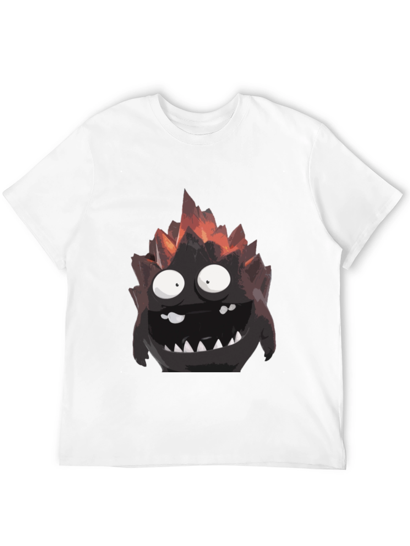Monster Graphic Tee - Black Cotton T-Shirt