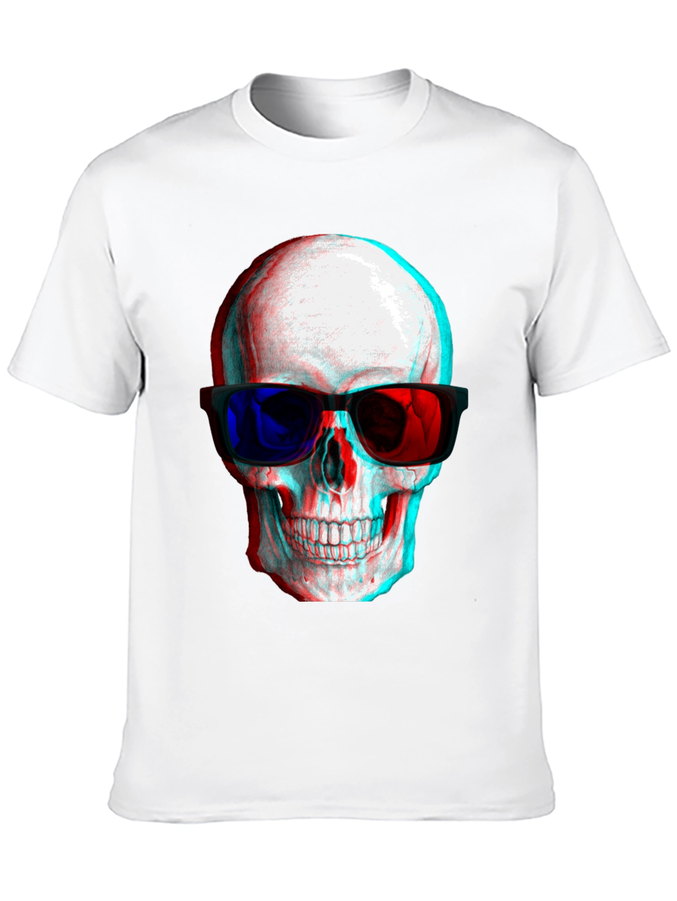 3D Skull Graphic Tee