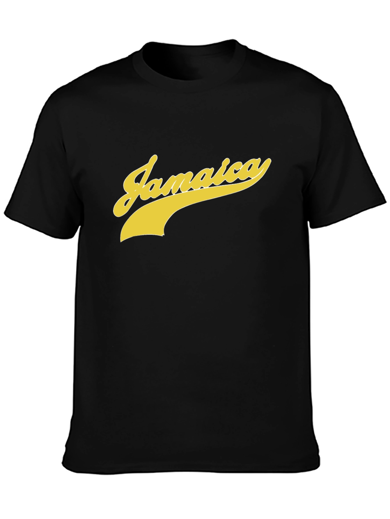 Jamaica Script Tee - Bold Style Black T-Shirt