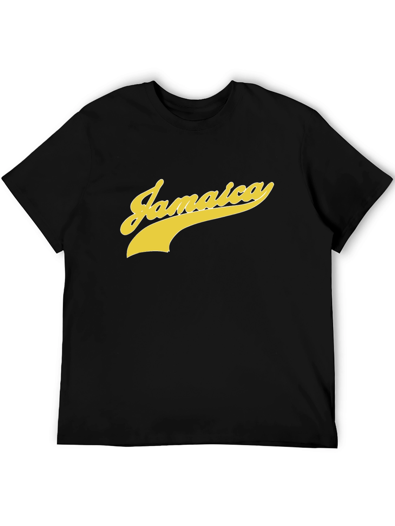 Jamaica Script Tee - Bold Style Black T-Shirt
