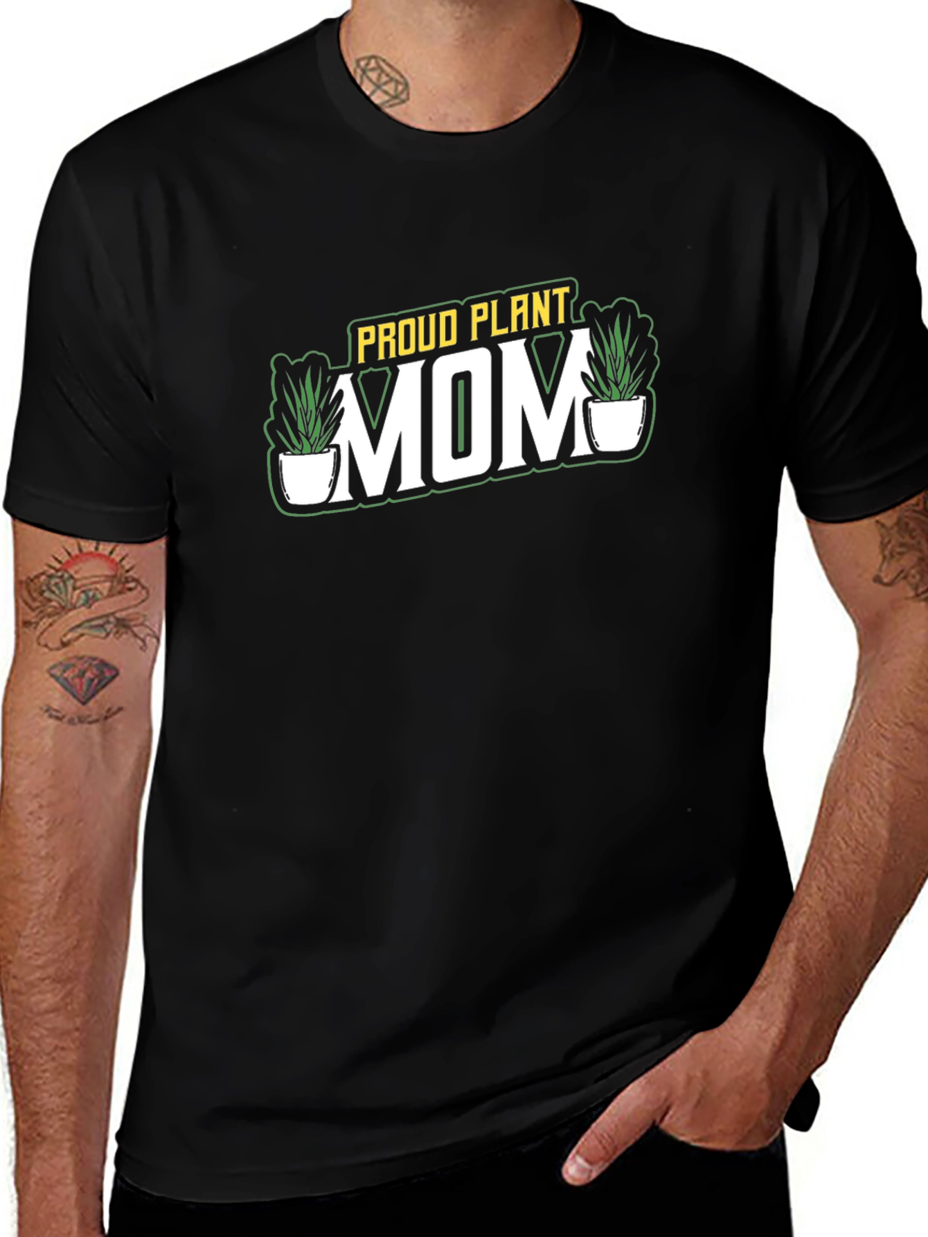 Proud Plant Mom Black T-Shirt