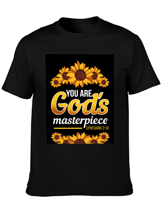 Gods Masterpiece Sunflower Christian T-Shirt