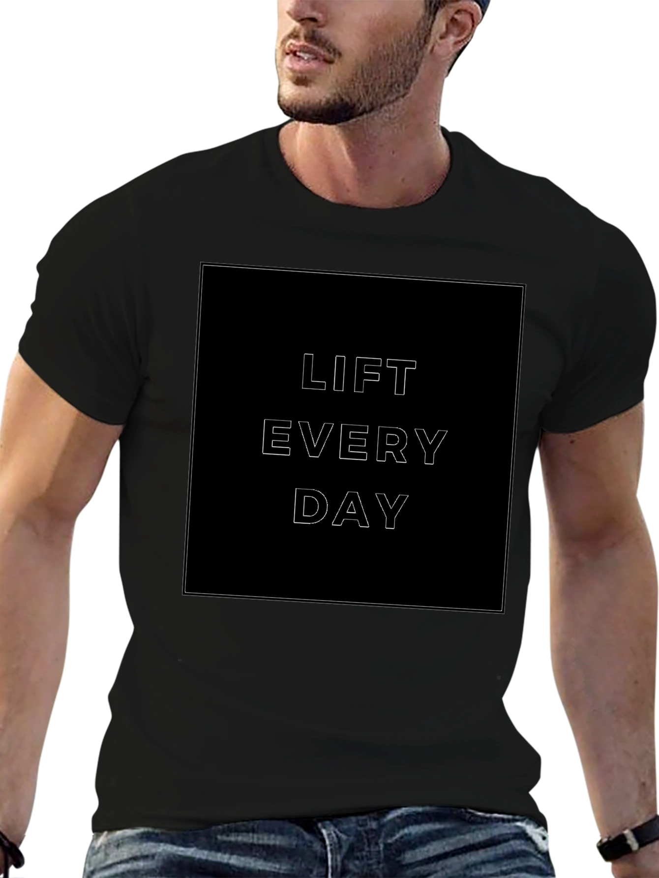 Lift Every Day Graphic Tee - Black