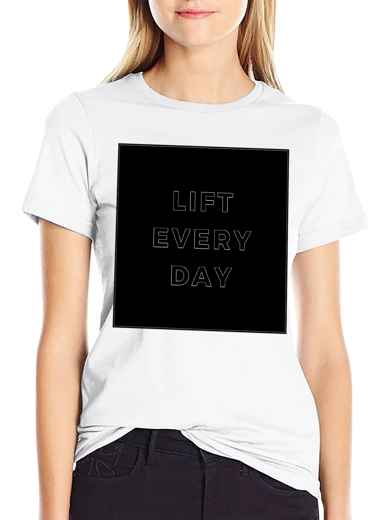 Lift Every Day Graphic Tee - Black