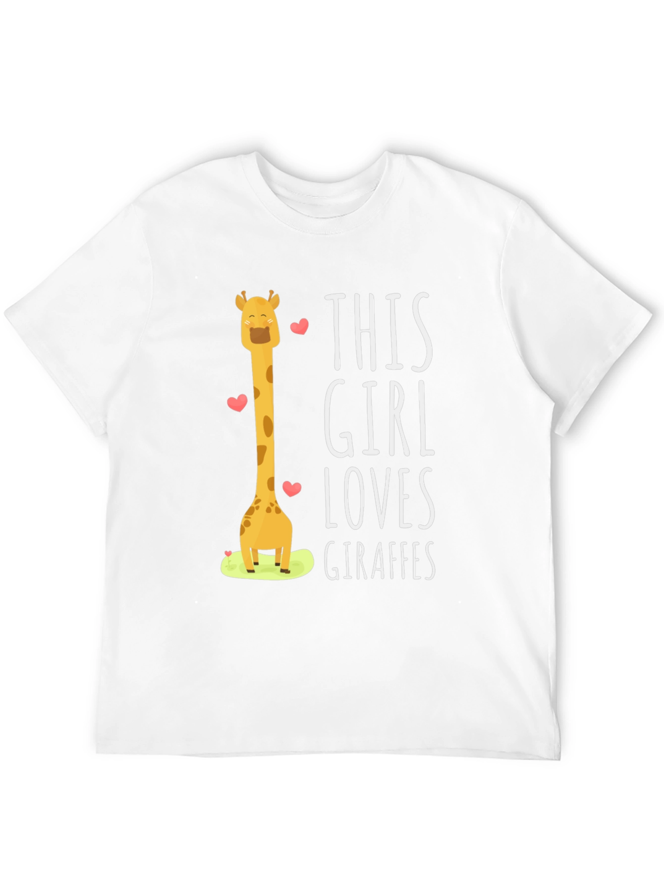 Giraffe Lovers Black T-Shirt