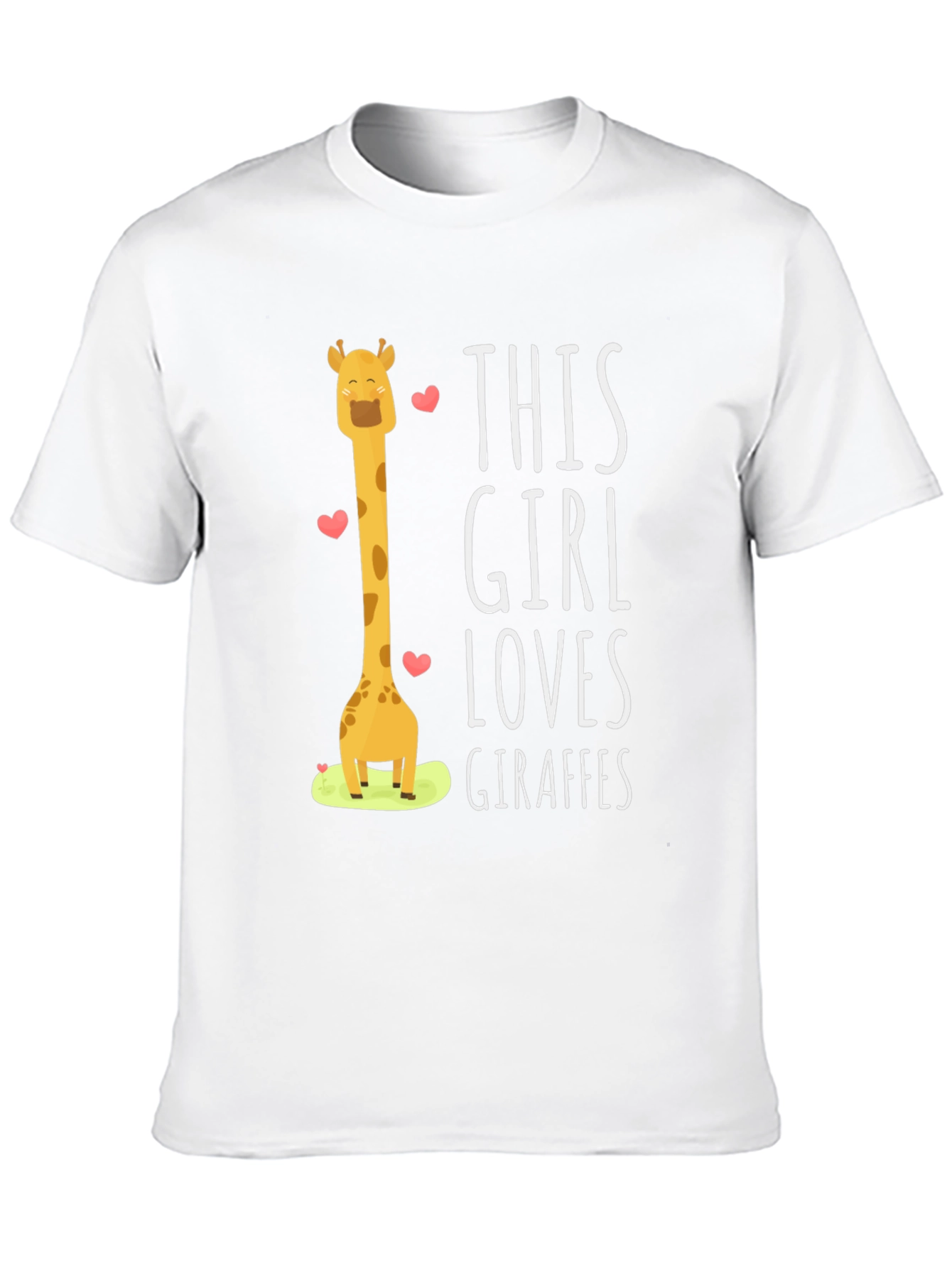 Giraffe Lovers Black T-Shirt