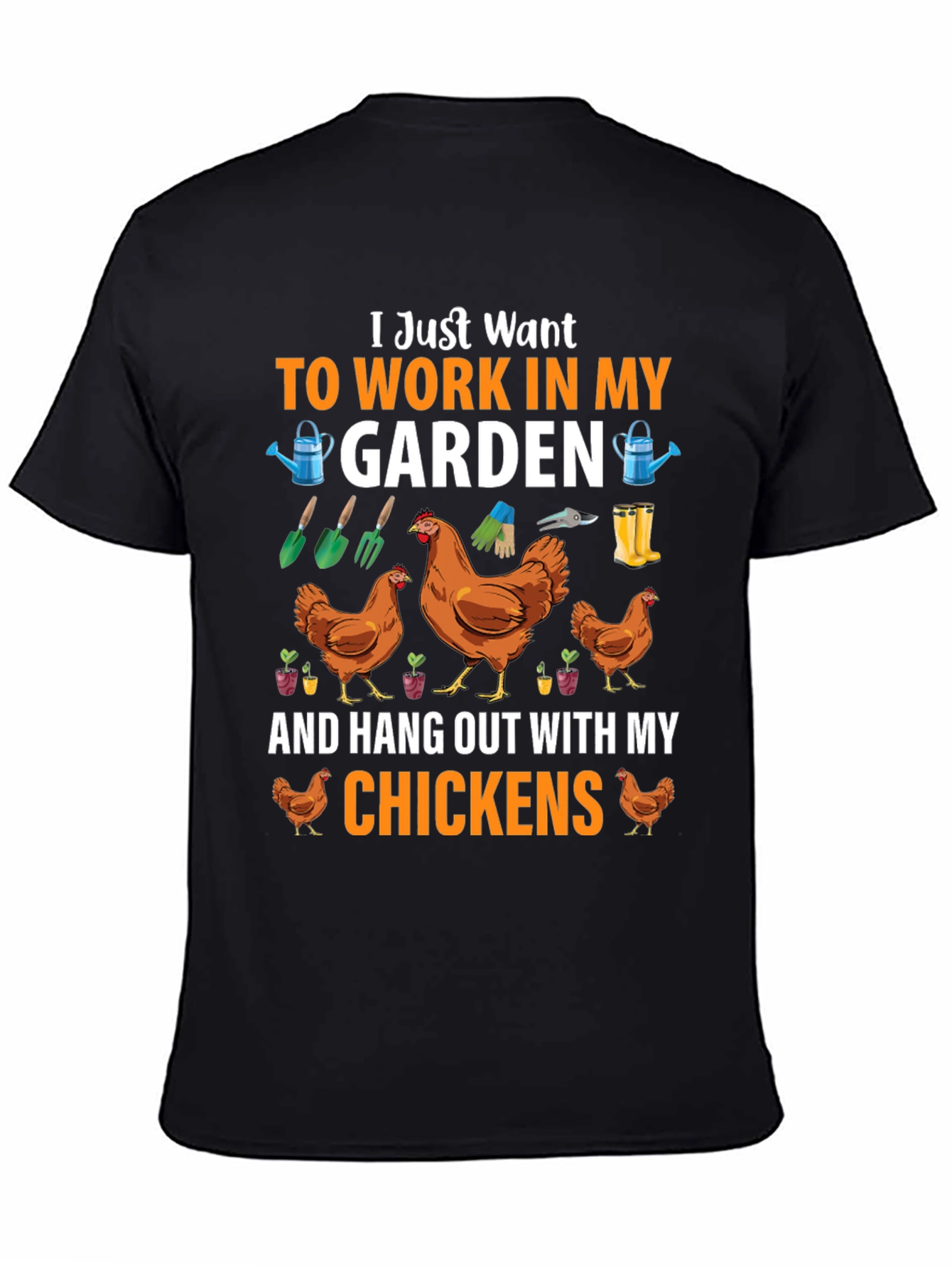 Gardening & Chickens Graphic Tee