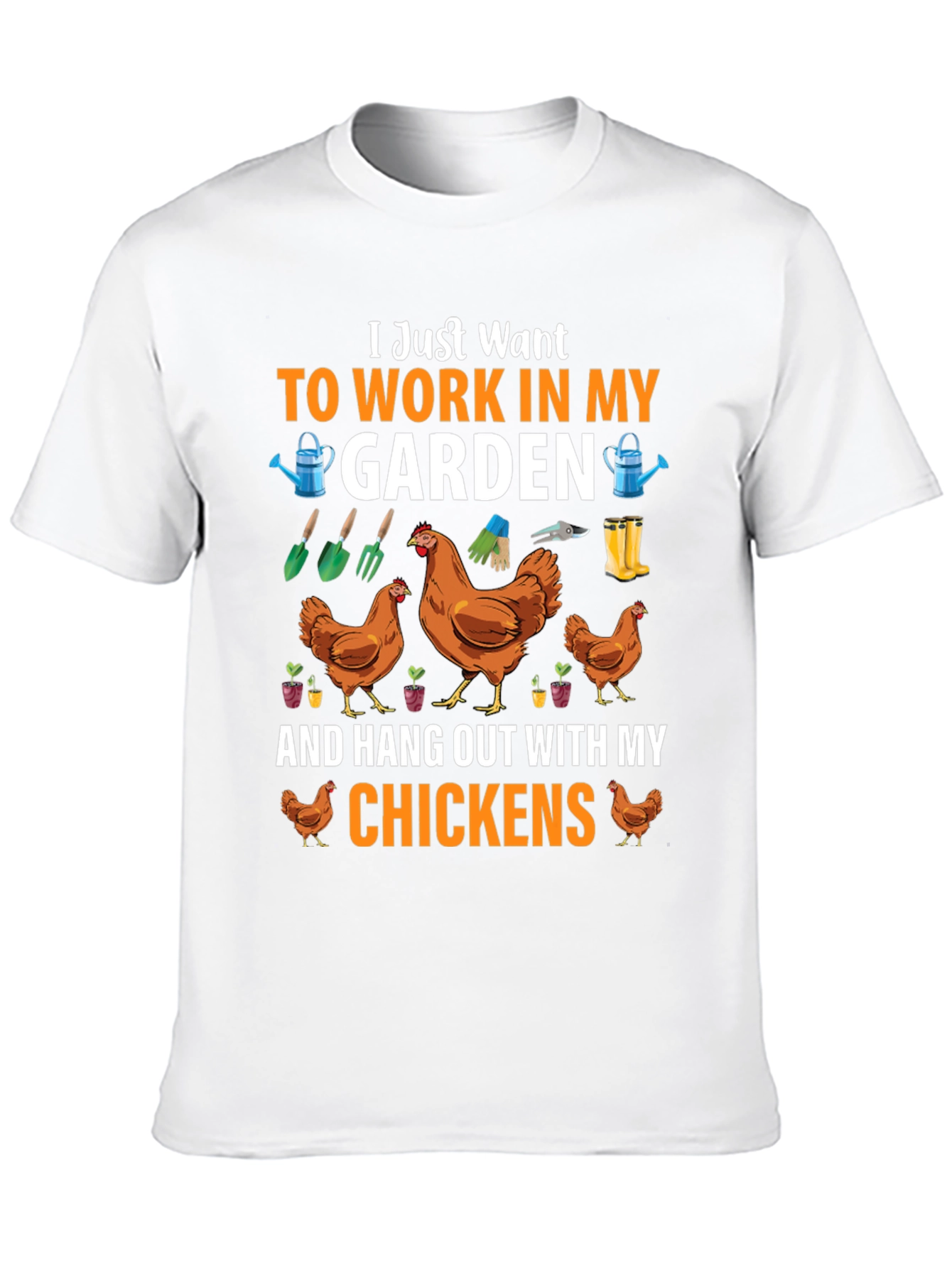 Gardening & Chickens Graphic Tee