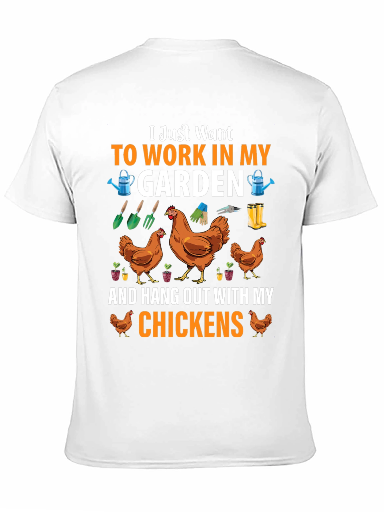 Gardening & Chickens Graphic Tee