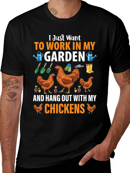 Gardening & Chickens Graphic Tee