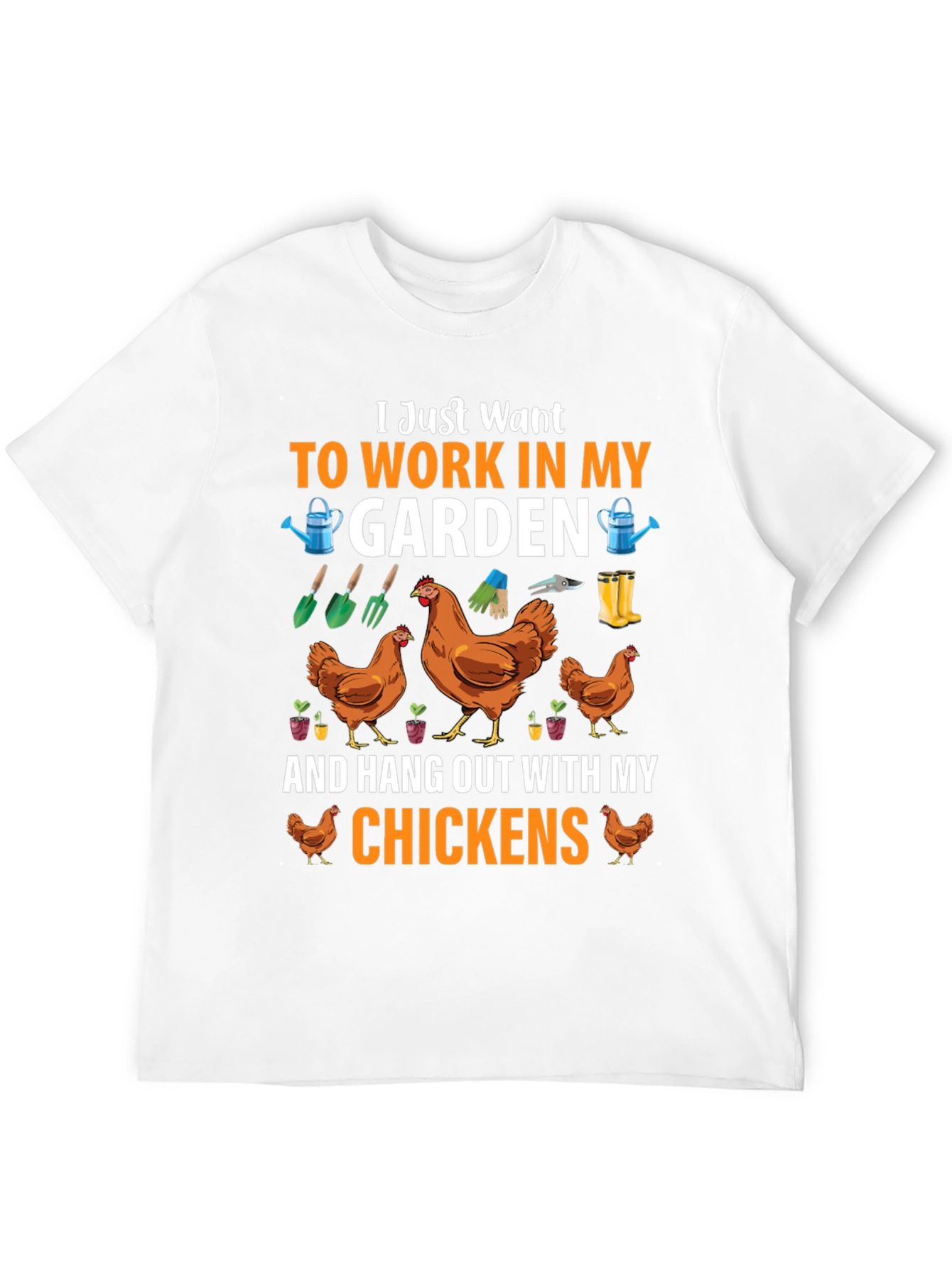 Gardening & Chickens Graphic Tee
