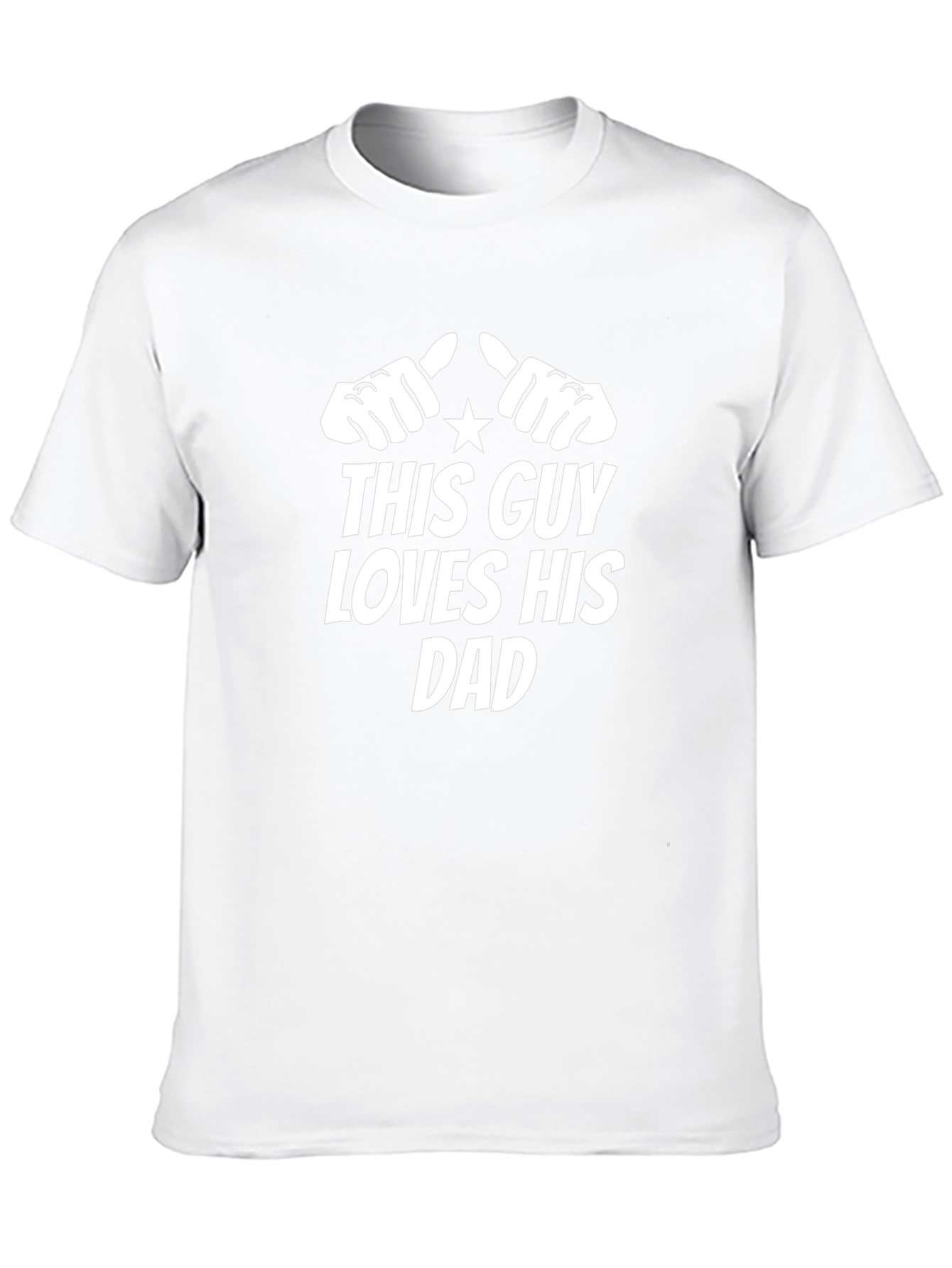 This Guy Loves His Dad T-Shirt - Black