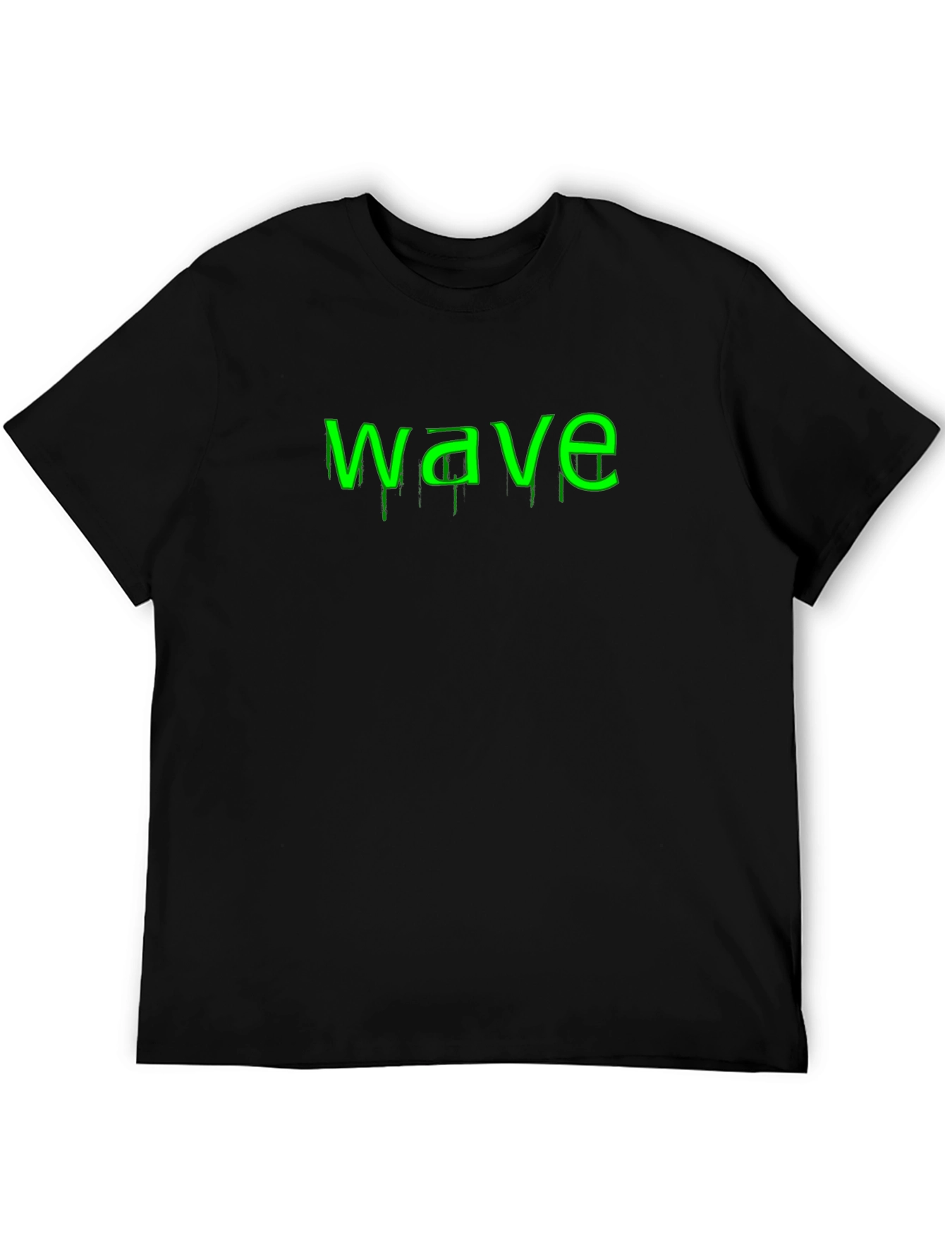 Wave Graphic Black T-Shirt