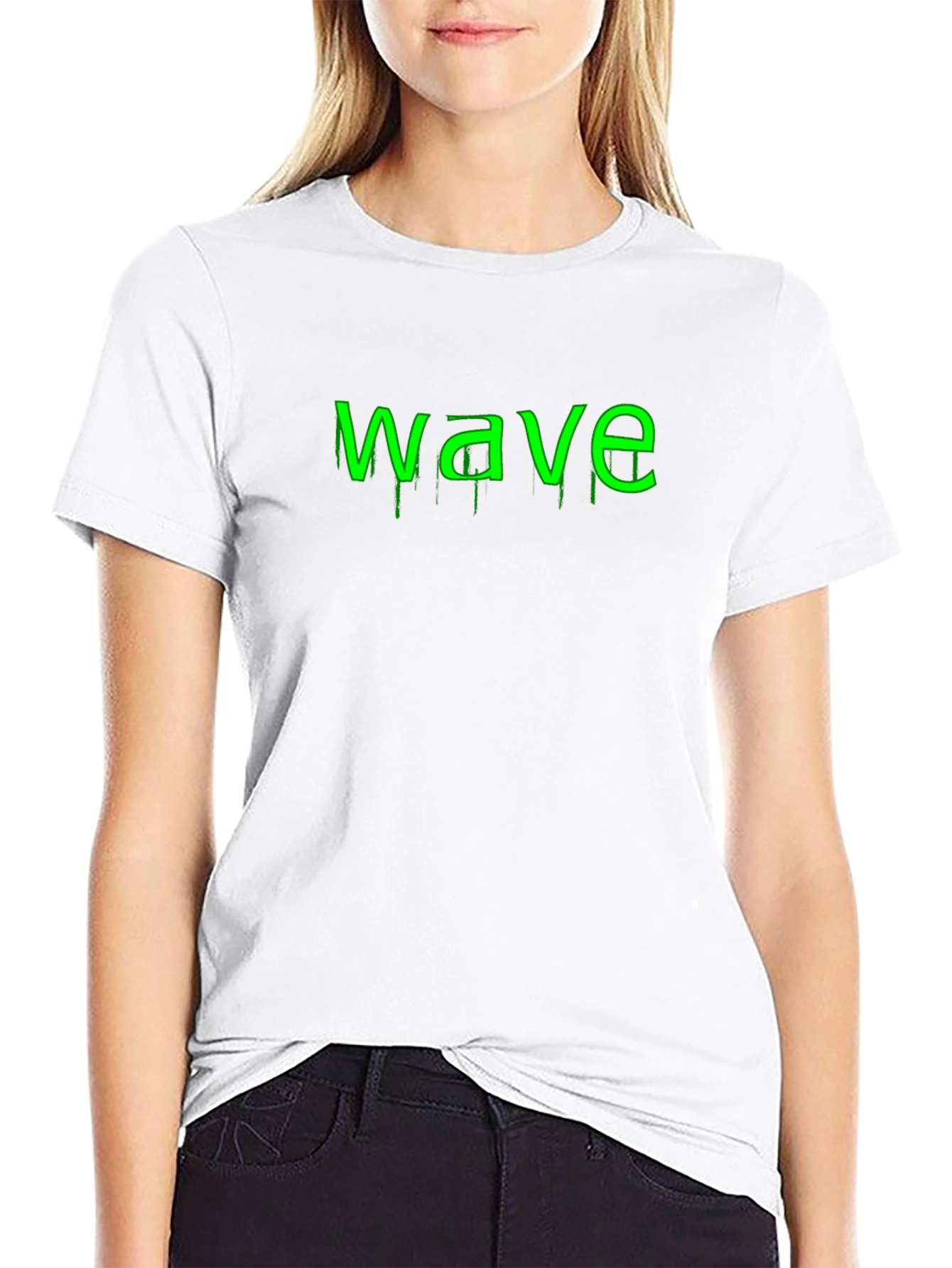 Wave Graphic Black T-Shirt