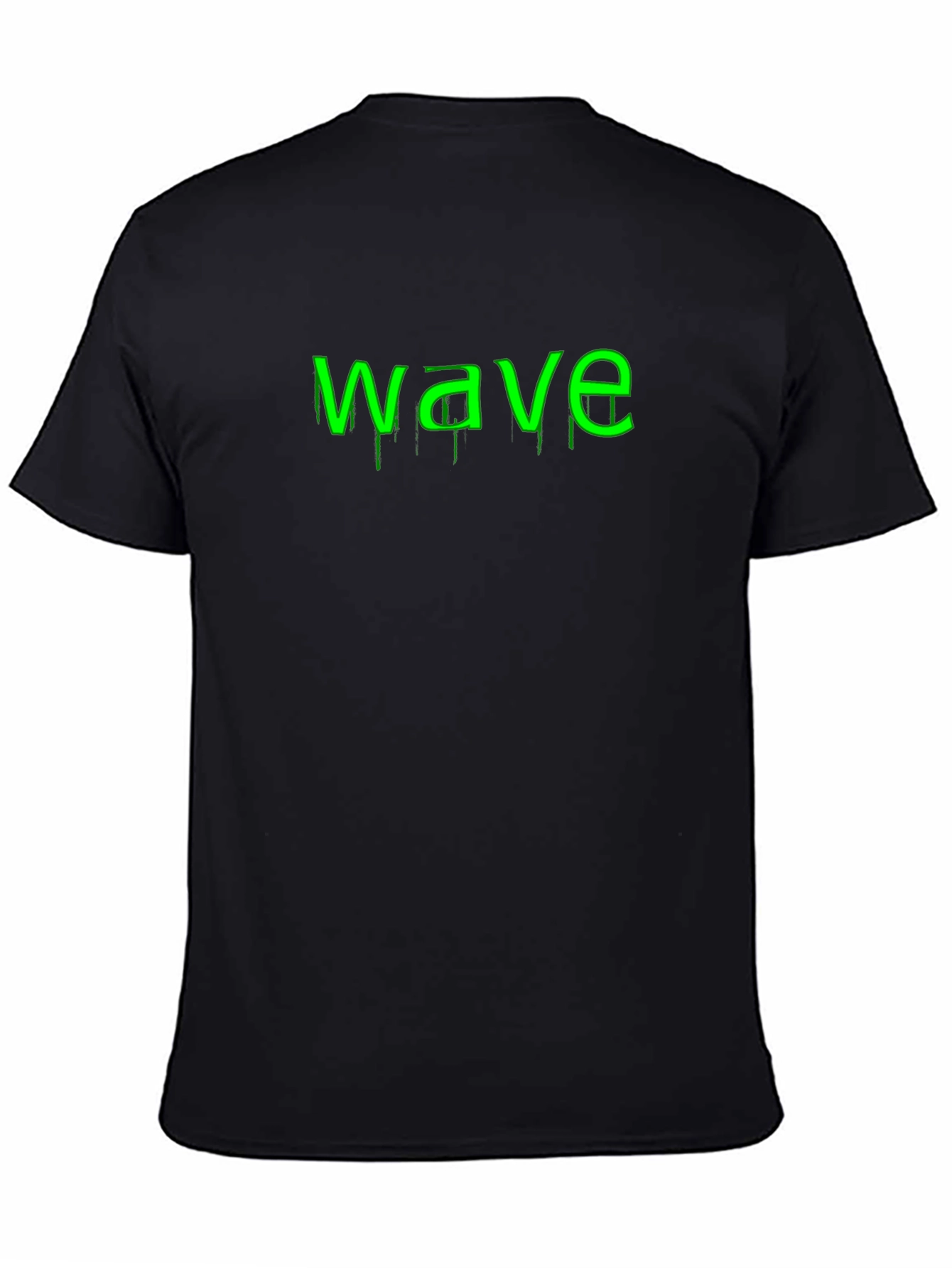 Wave Graphic Black T-Shirt