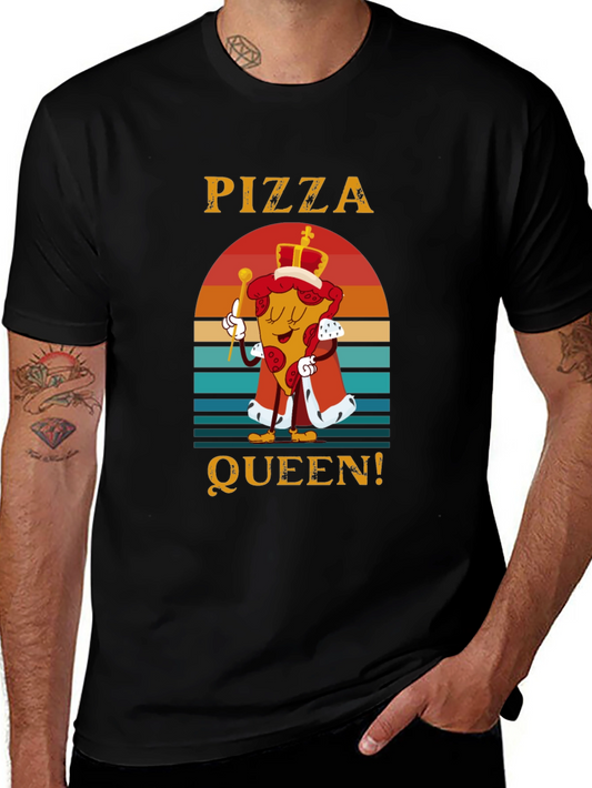 Pizza Queen Graphic T-Shirt - Funny Food Tee