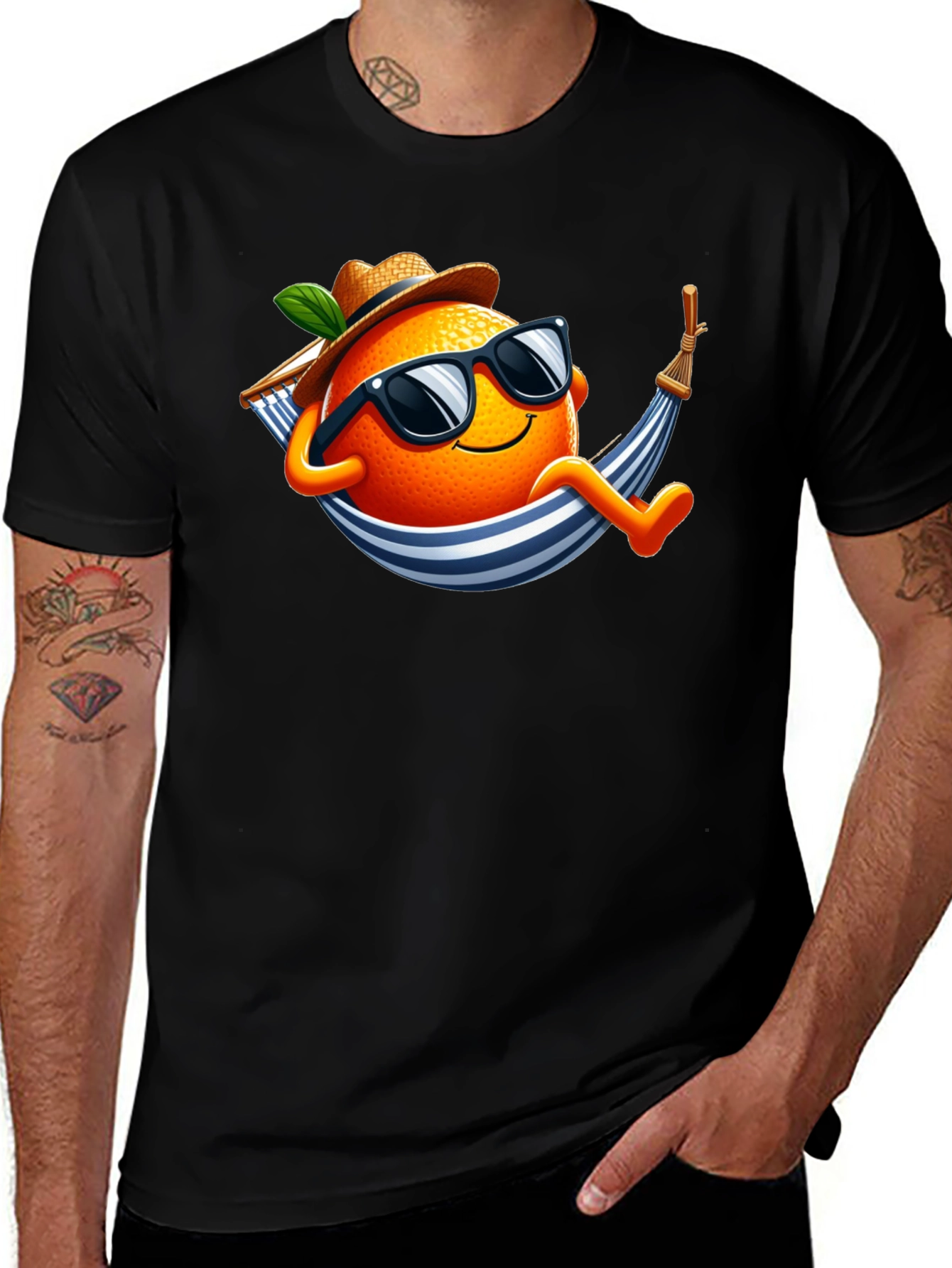 Relaxing Orange T-Shirt: Summer Vibes