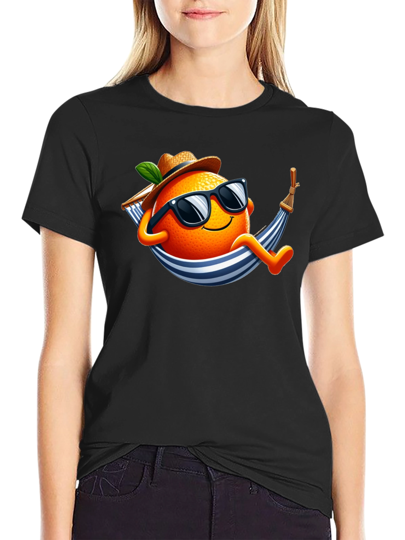 Relaxing Orange T-Shirt: Summer Vibes