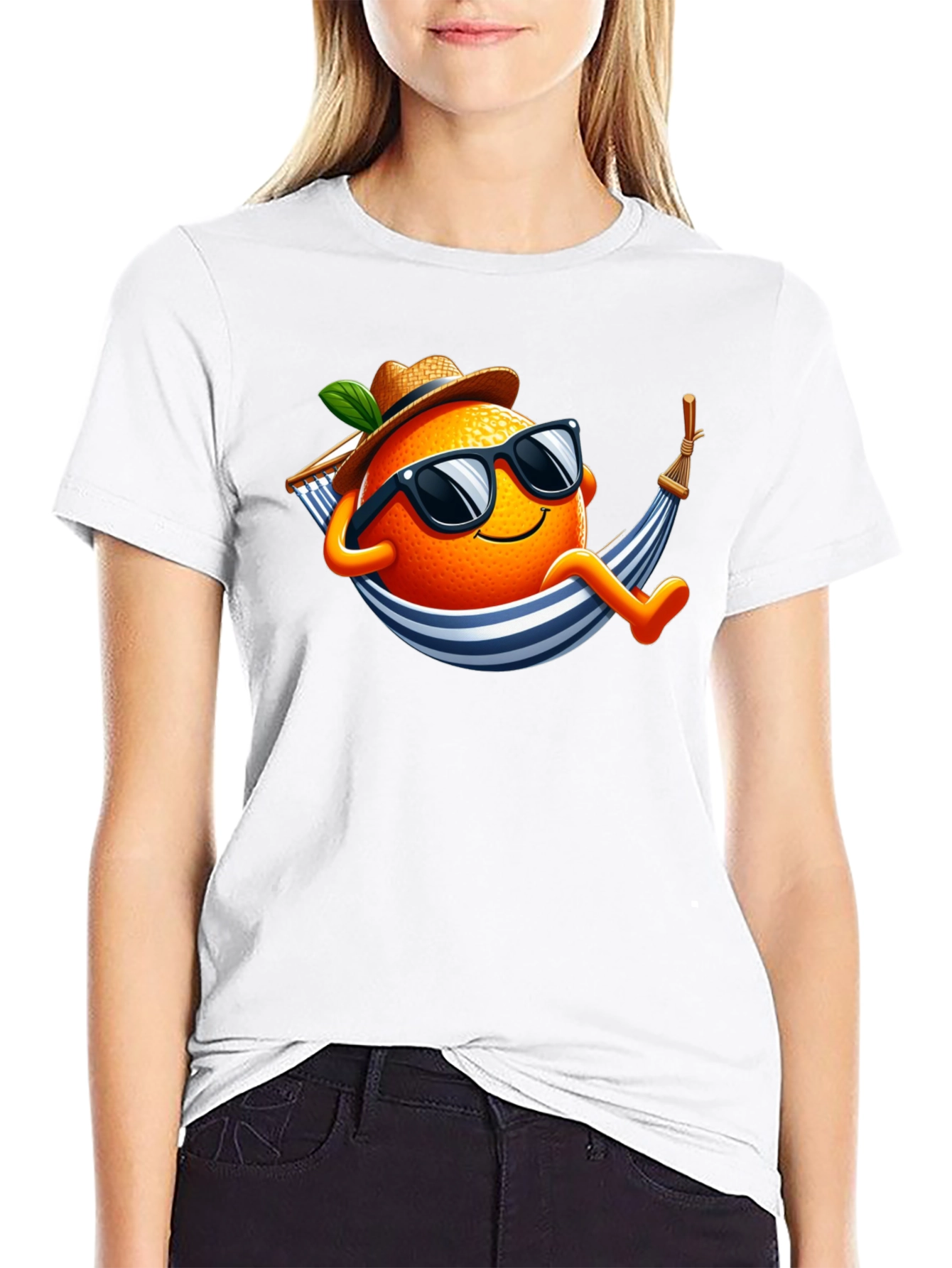 Relaxing Orange T-Shirt: Summer Vibes