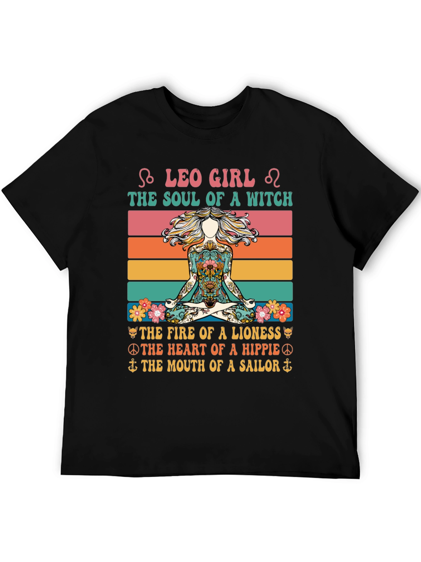 Leo Girl Witch Soul Graphic Tee