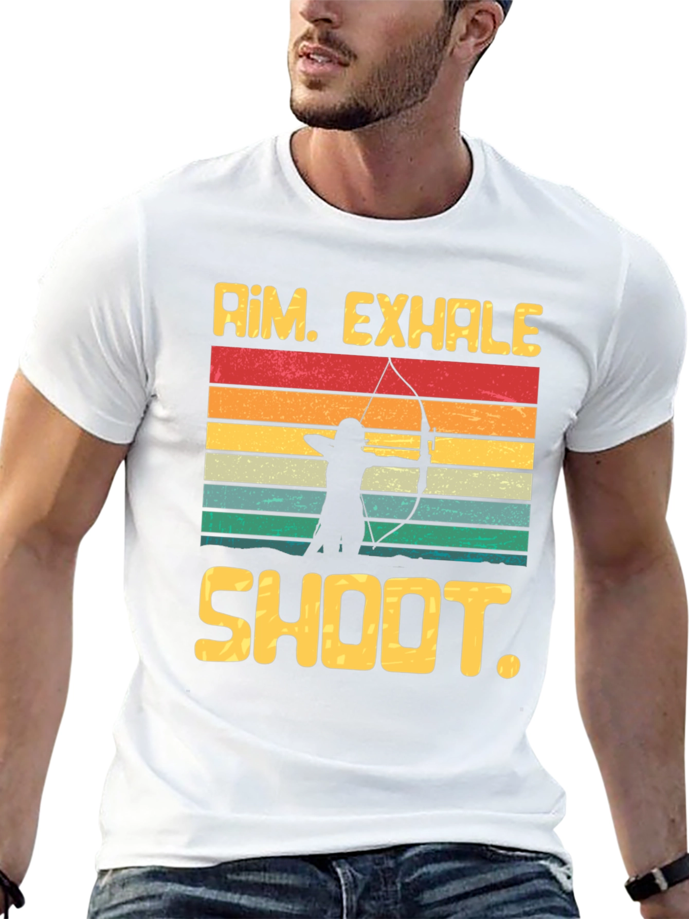 Archery Graphic Tee - Aim Exhale Shoot T-Shirt