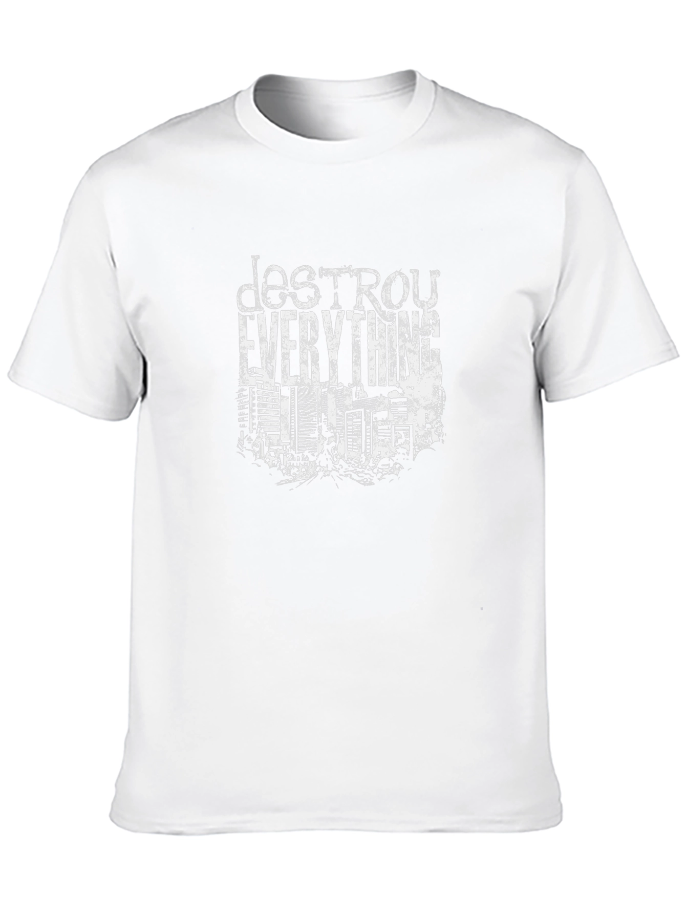 Destroy Everything Graphic Tee - Black Cotton