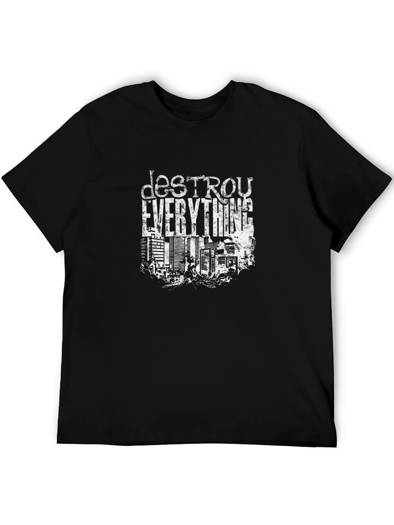Destroy Everything Graphic Tee - Black Cotton