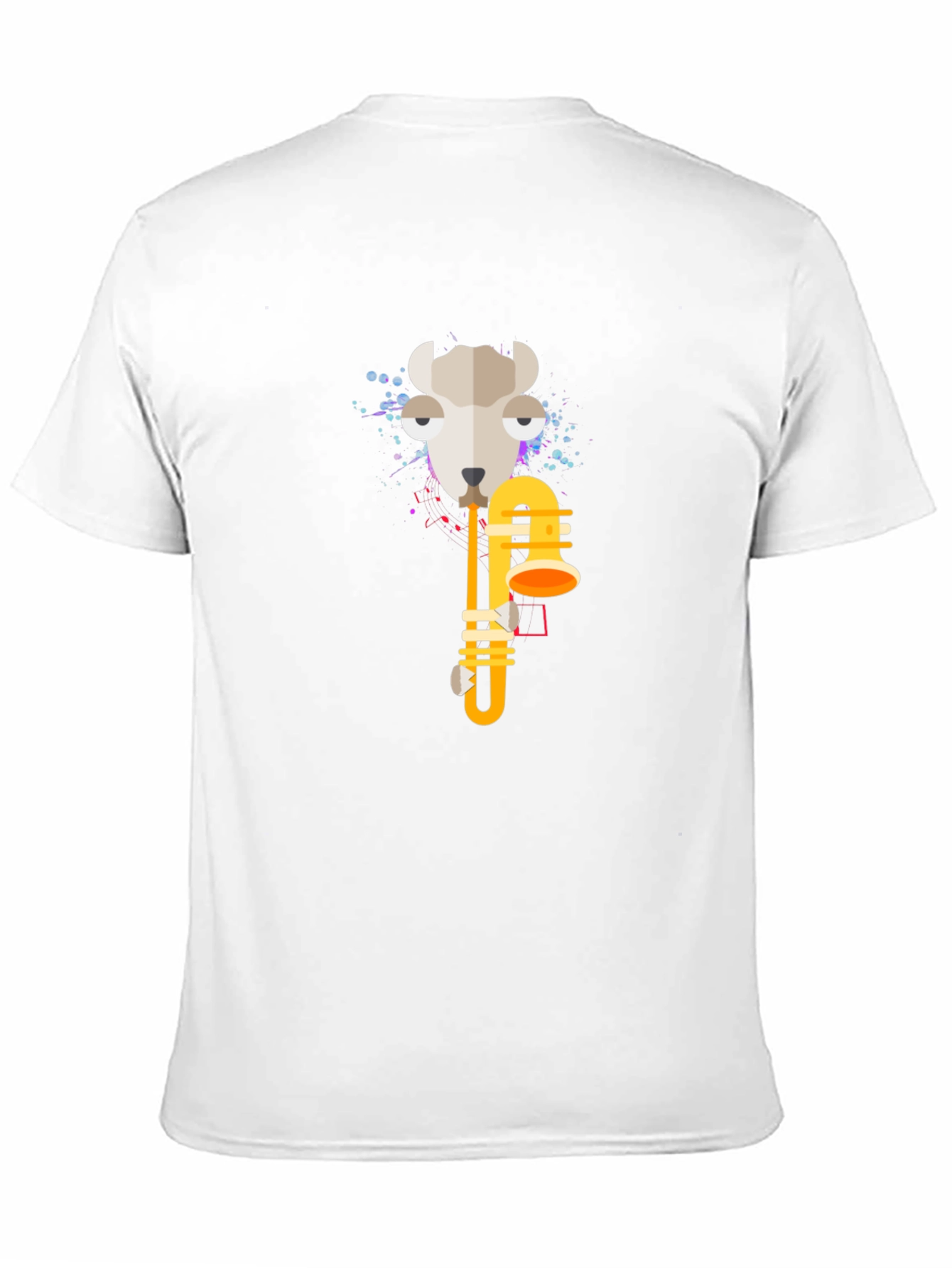 Goat Trombone T-Shirt - Cool Animal Music Tee