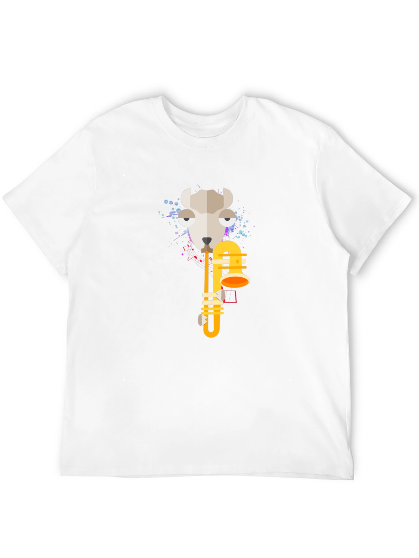 Goat Trombone T-Shirt - Cool Animal Music Tee