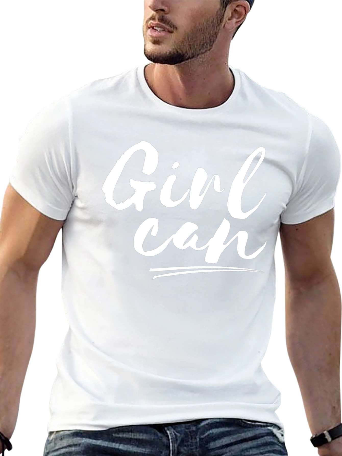 Girl Can T-Shirt - Black Cotton Tee