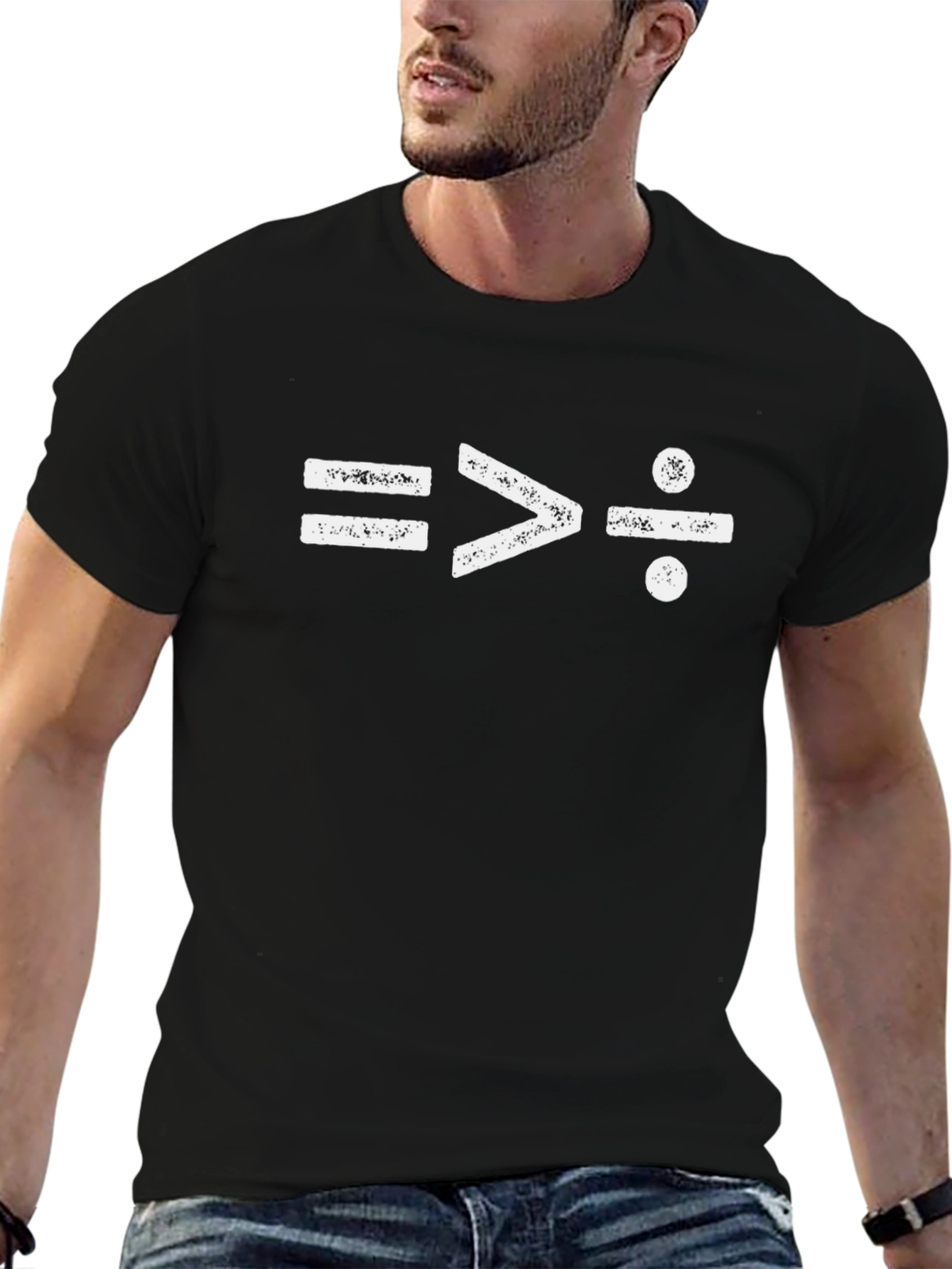 Equality Math Symbol Black T-Shirt