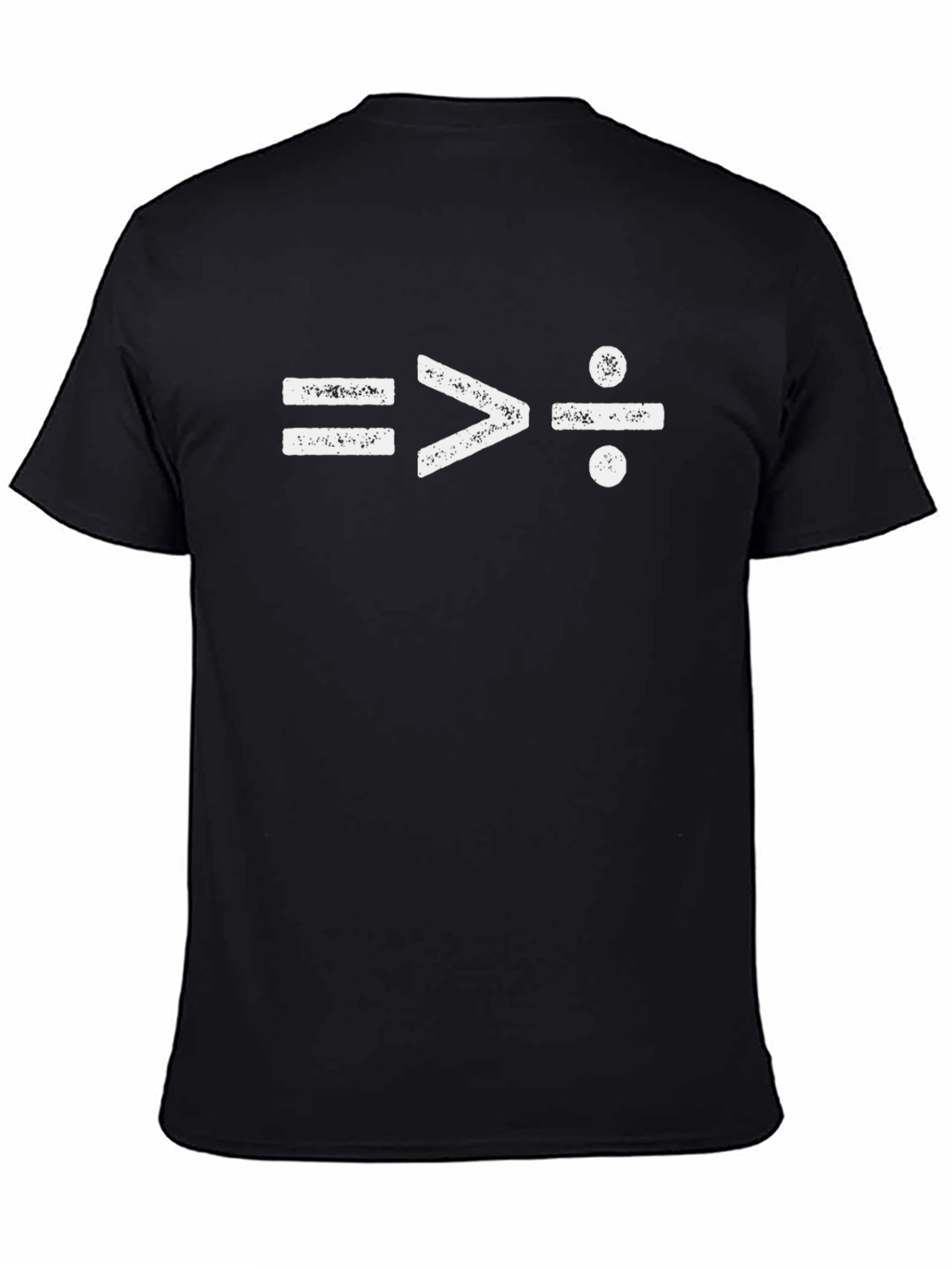 Equality Math Symbol Black T-Shirt