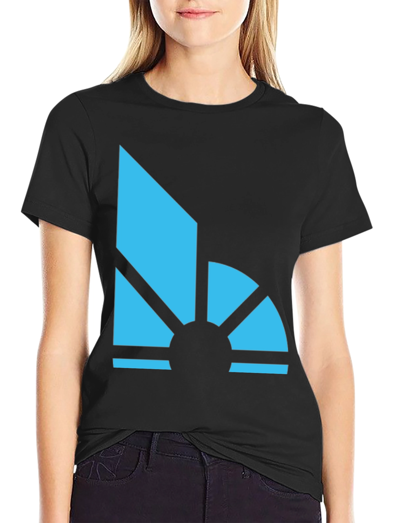 Geometric Sunrise Graphic Tee - Modern Style