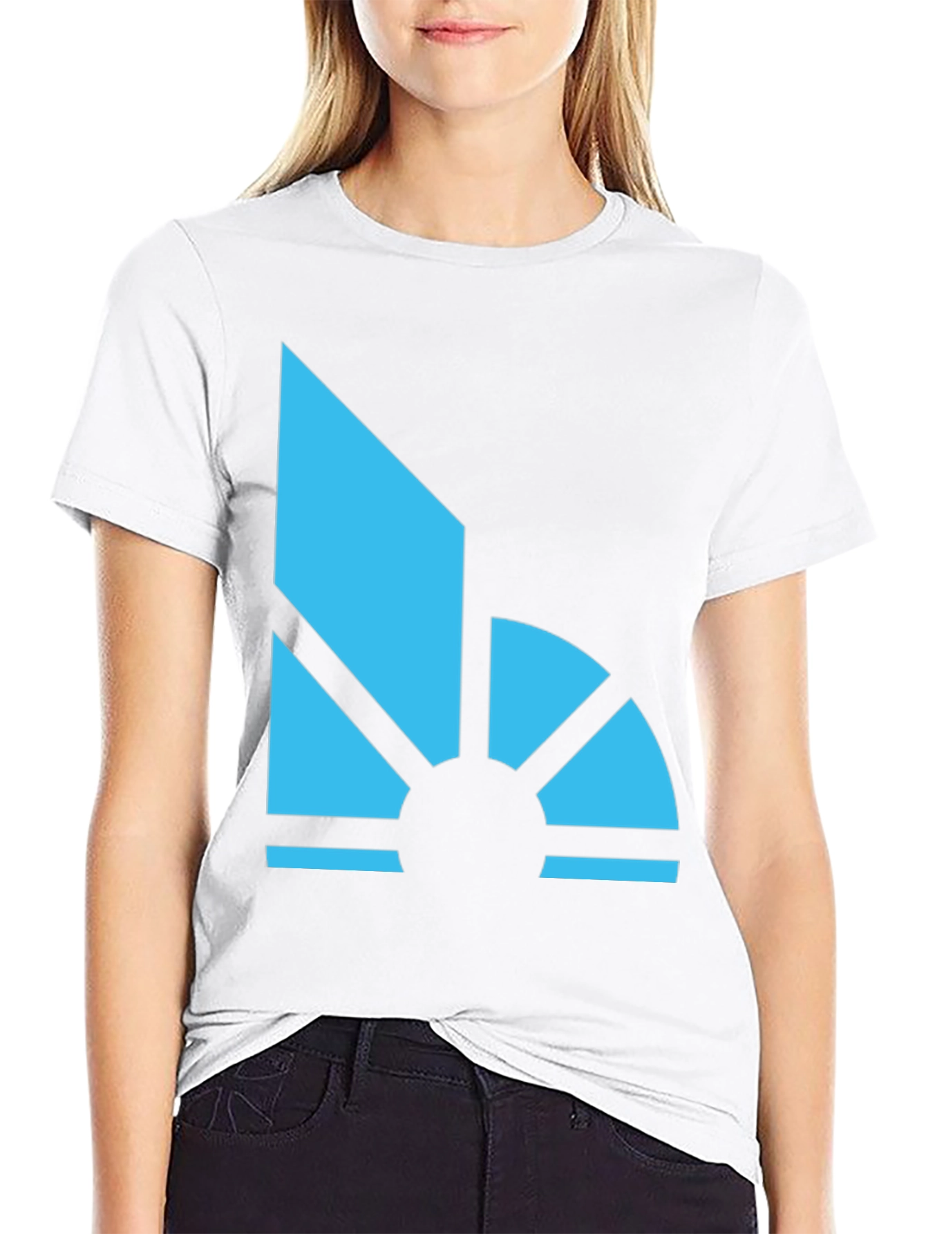 Geometric Sunrise Graphic Tee - Modern Style