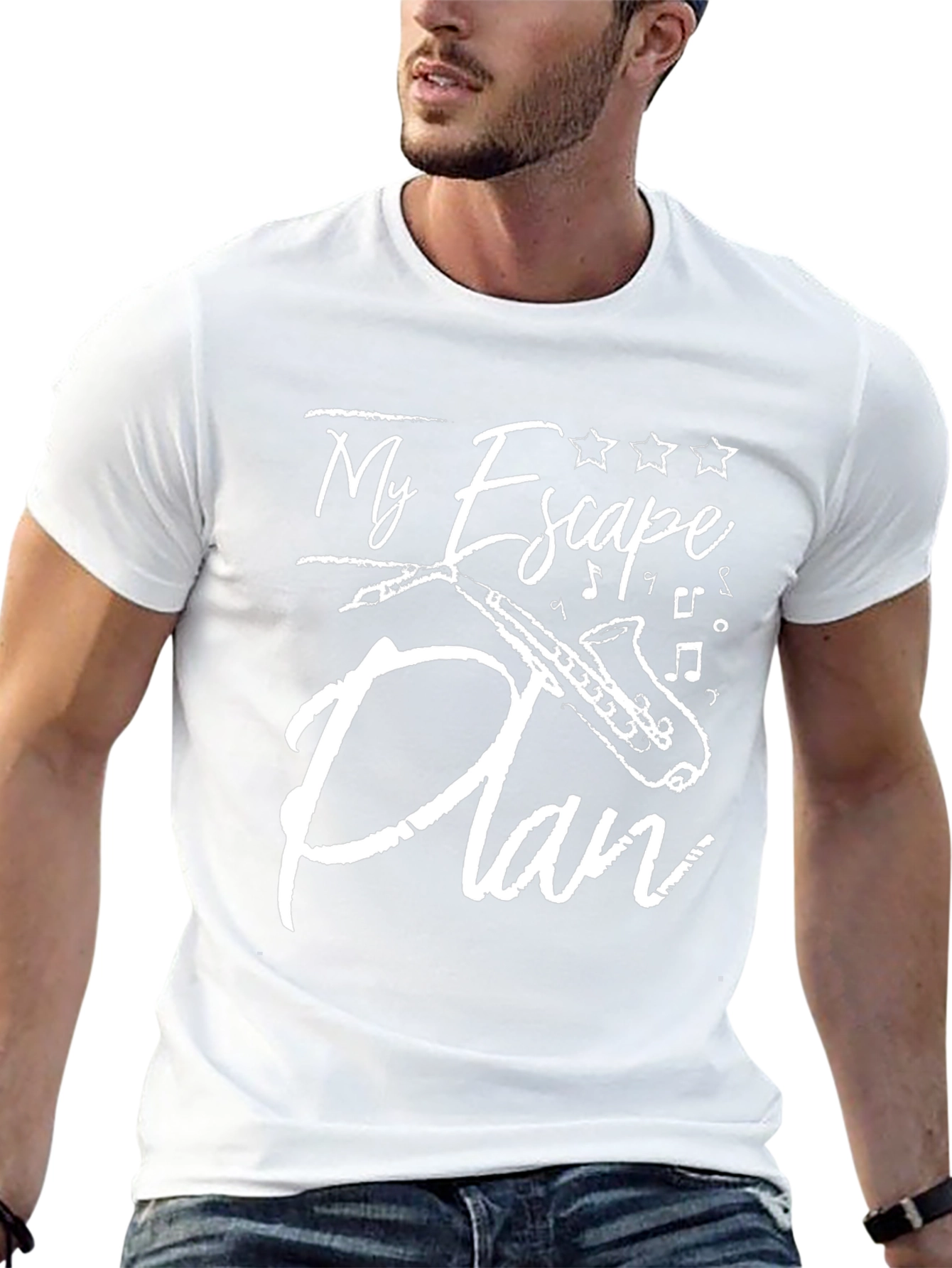 My Escape Plan Saxophone Graphic T-Shirt