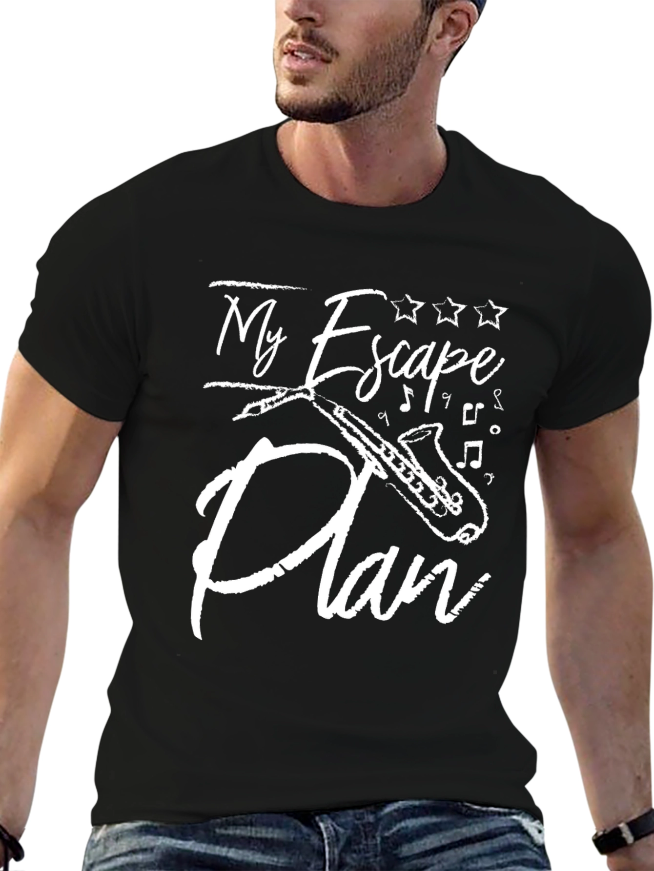 My Escape Plan Saxophone Graphic T-Shirt