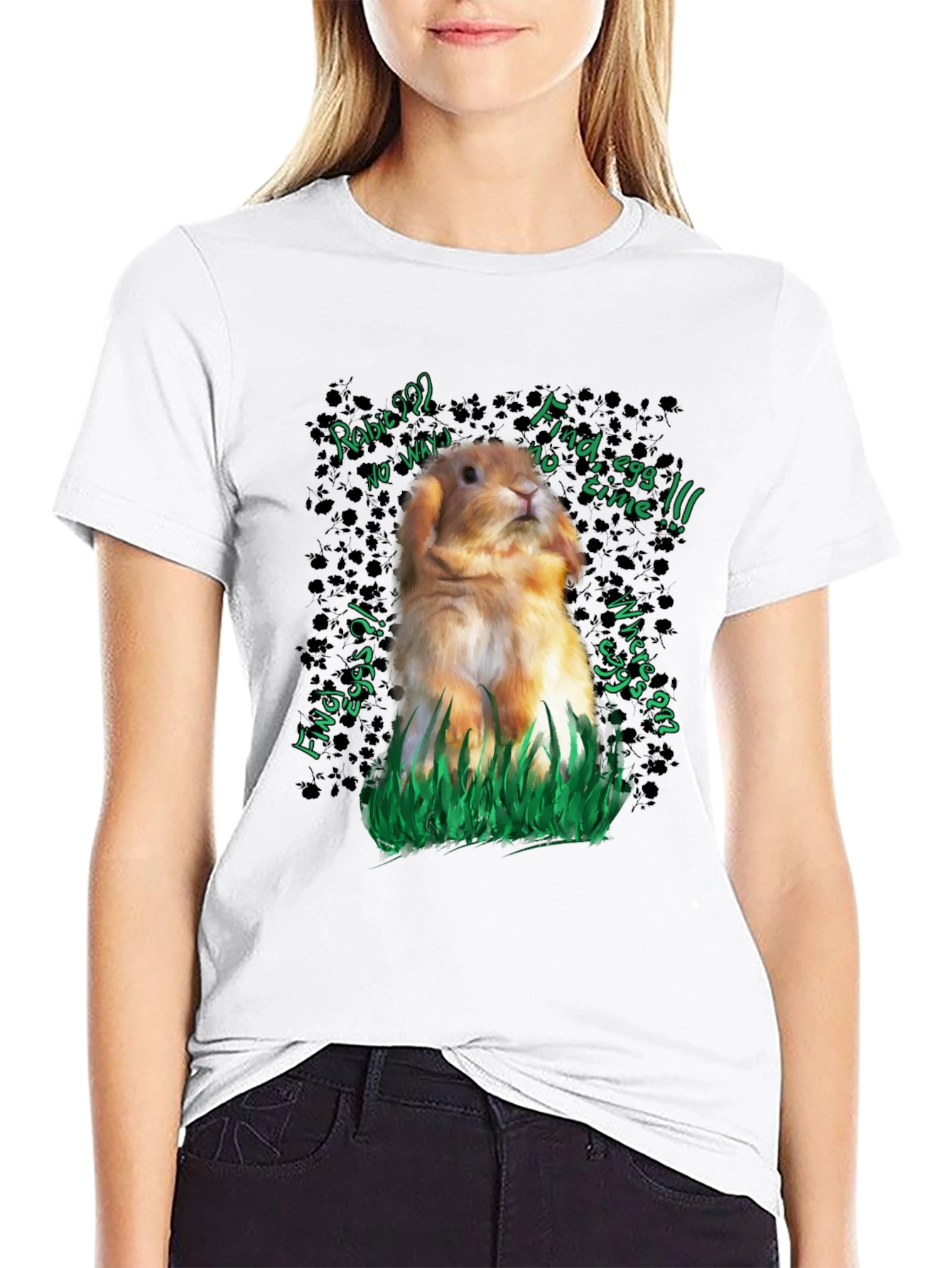 Funny Rabbit Easter Egg Hunt T-Shirt