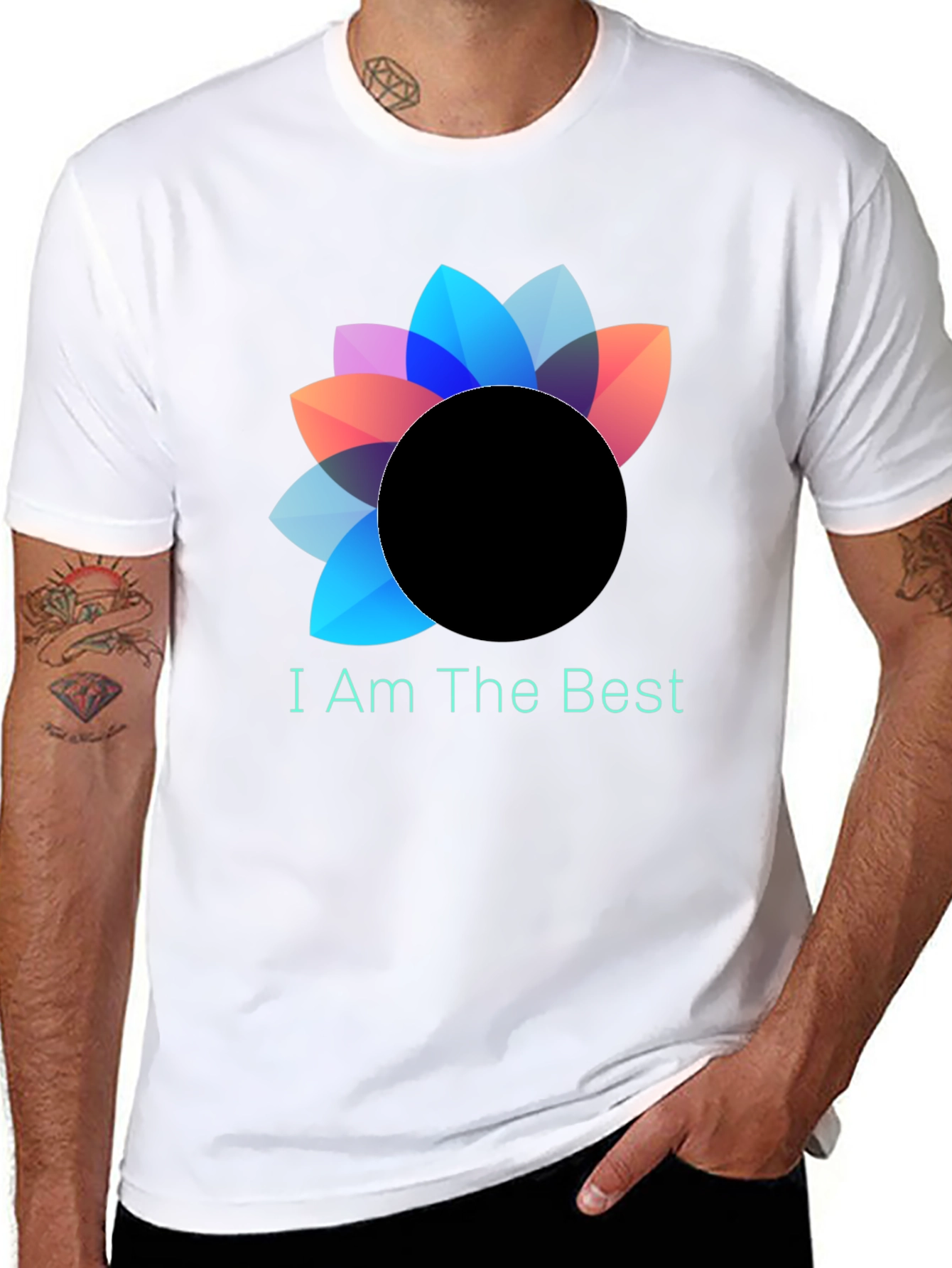 I Am The Best Graphic Tee - Black