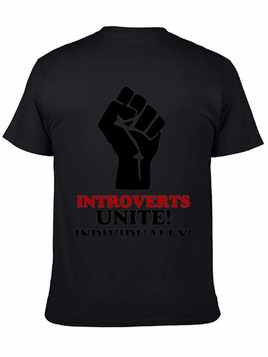 Introverts Unite T-Shirt - Black Graphic Tee